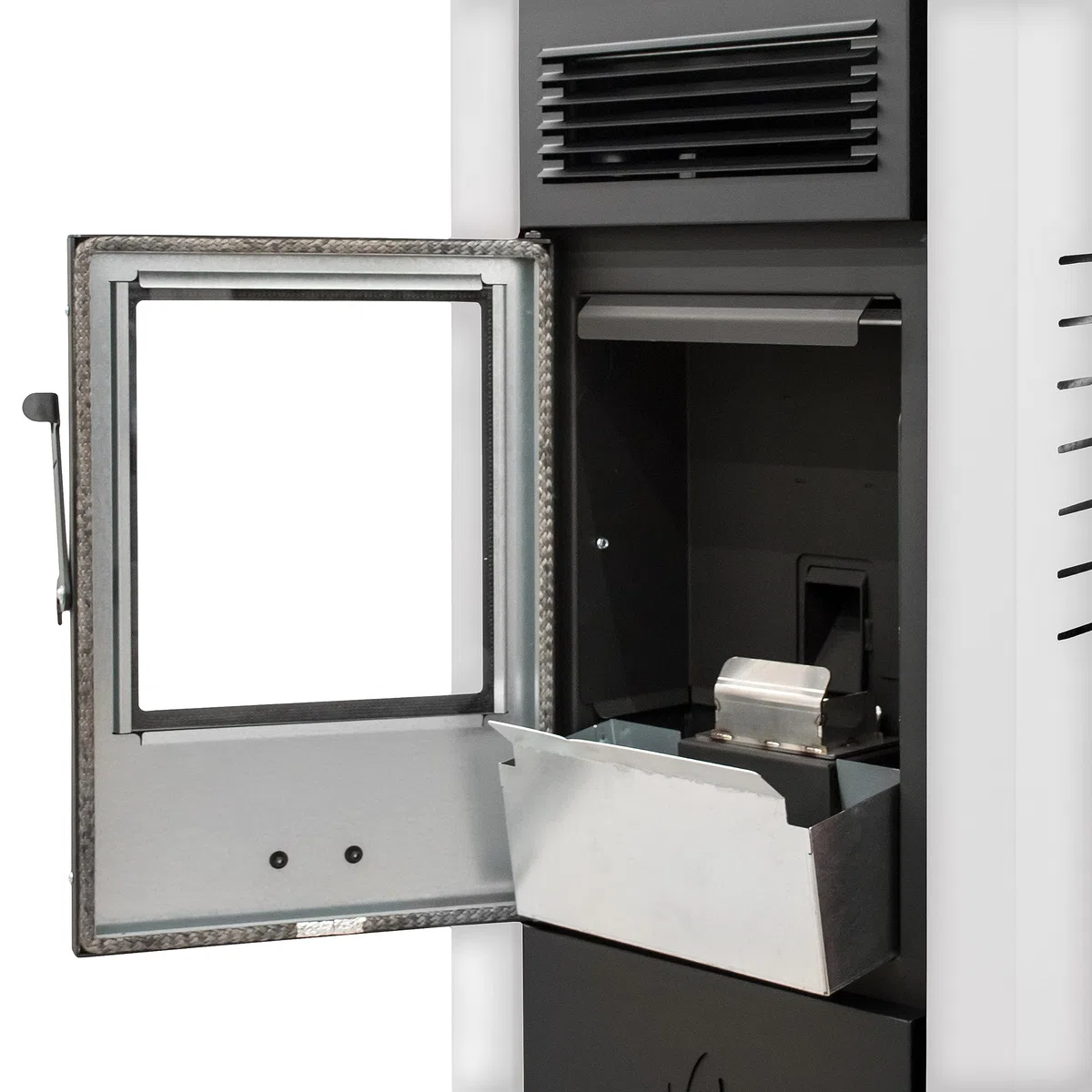 STUFE A PELLET ITALIA Canada 14 KW WiFi | Pelletöfen Effizienz 89% Heizt 130m² Autonomie 15 Std. Programmierbar WiFi-Steuerung 5 Geschwindigkeiten und Leistungsstufen 24 Monate Garantie Weiß