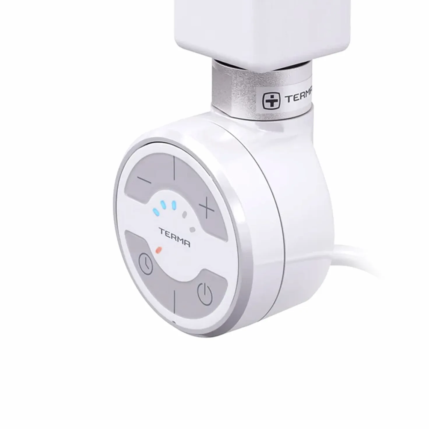 MOA Thermostat Heizstab, Heizpatrone, Heizelement 300 Watt (Weiß) Spiralkabel mit Stecker