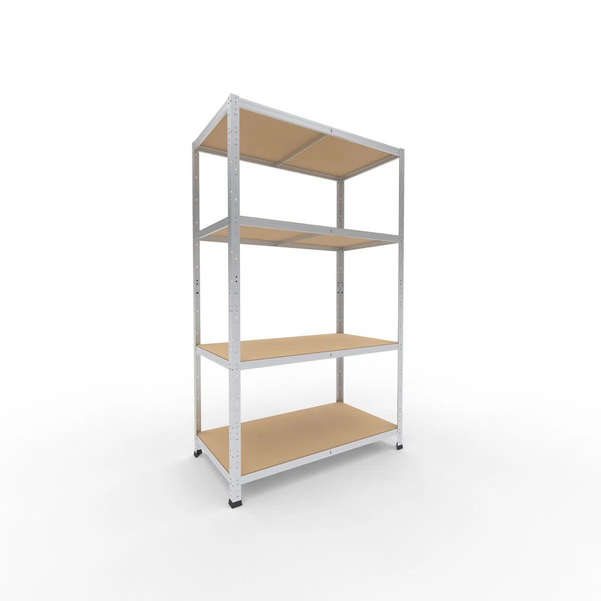 shelfplaza® 180x110x60cm Home Schwerlastregal verzinkt/Metallregal mit 4 Böden/Kellerregal Metall, Garagenregal, Werkstattregal oder Regal Lagerregal/Steckregal Metall mit 175kg Tragkraft