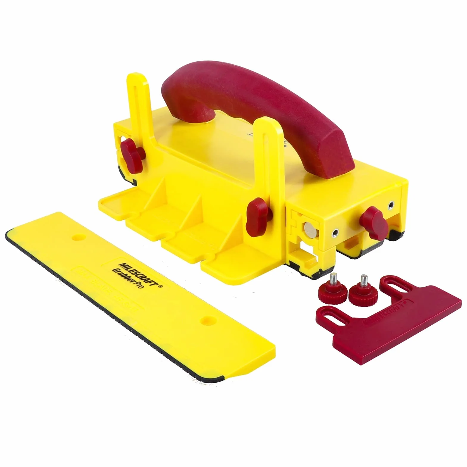 Milescraft 3406 Hochwertiger und robuster Werkstückschieber für Tischkreissägen, Frästische, Bandsägen und mehr. Ideal zum Handwerken, Basteln, Holzarbeit