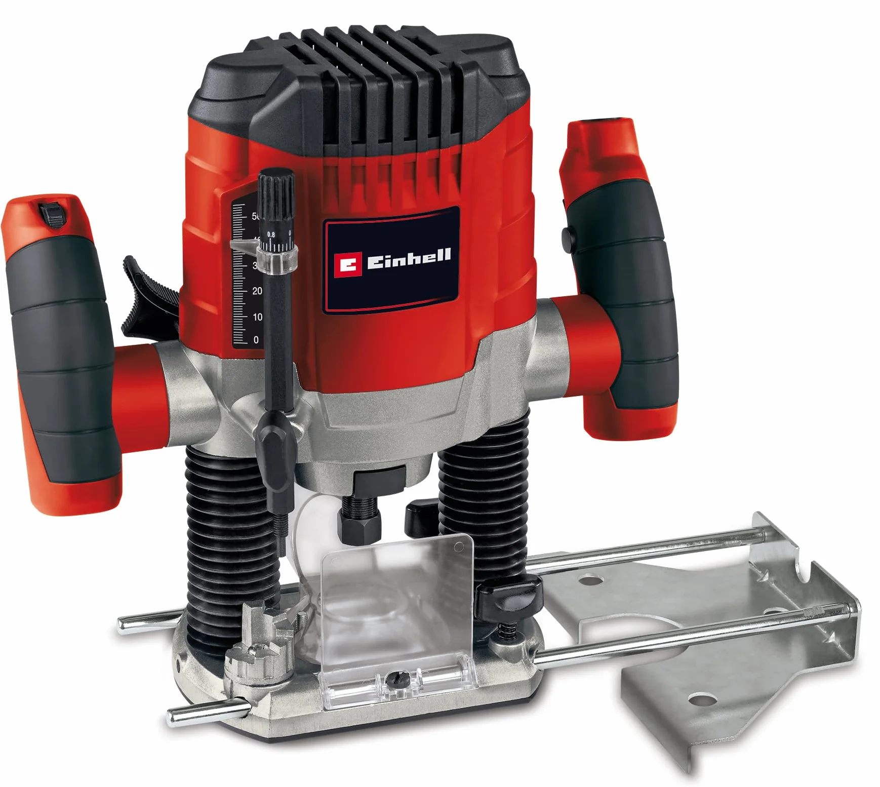 Einhell Oberfräse TC-RO 1155 Kit (1100 Watt, Ø 6 und 8 mm, Drehzahlregulierung, Parallelanschlag, Absaugadapter, inkl. Zubehör & diverse Fräser)