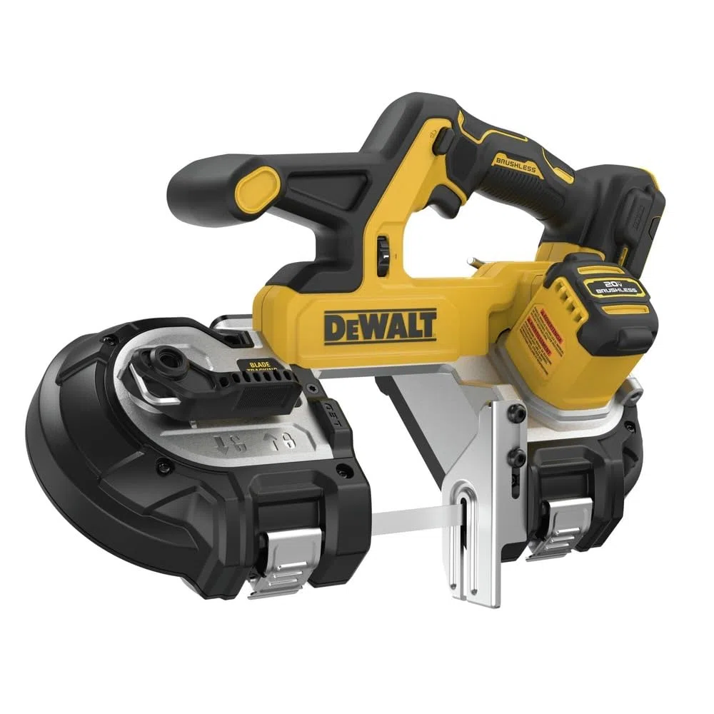 DEWALT 20 V MAX XR Bandsäge, bürstenloser Motor, tragbar und kabellos, 9,5 cm Schnittkapazität, nur blankes Werkzeug (DCS378B)