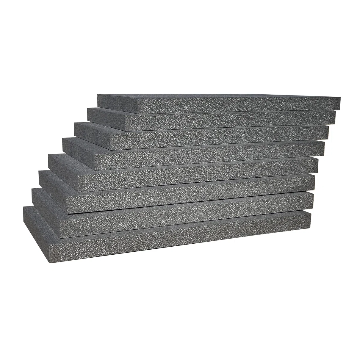 2,0 m² - 4 Platten | WDVS Fassadendämmplatten WLG 032 Farbe: graphit grau Neopor EPS Dämmung Fassade mit Strahlungsabsorber - sicherer Versand im passgenauen Karton