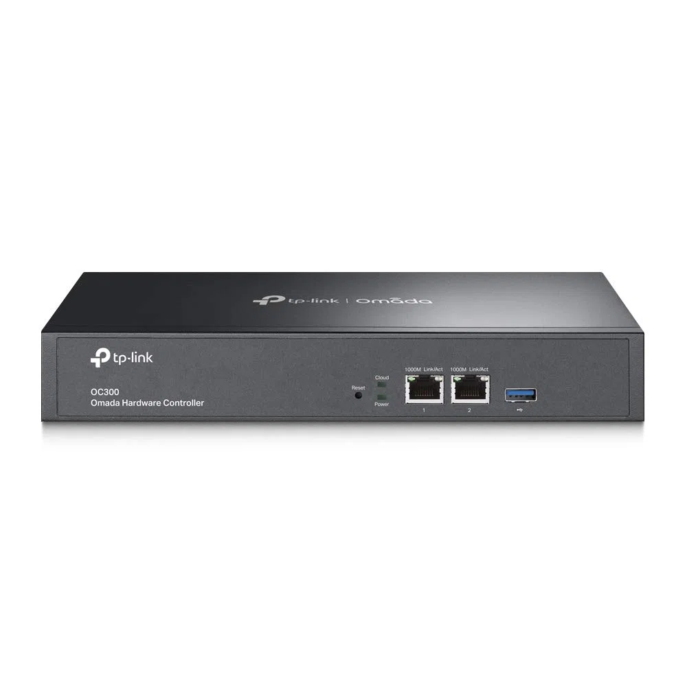 TP-Link Omada OC300 Hardware-Controller, SDN-integriert, 2 × Gigabit-Port + 1 × USB 3.0-Port, Verwaltung von bis zu 500 Geräten, Cloud-Zugriff und Omada-App