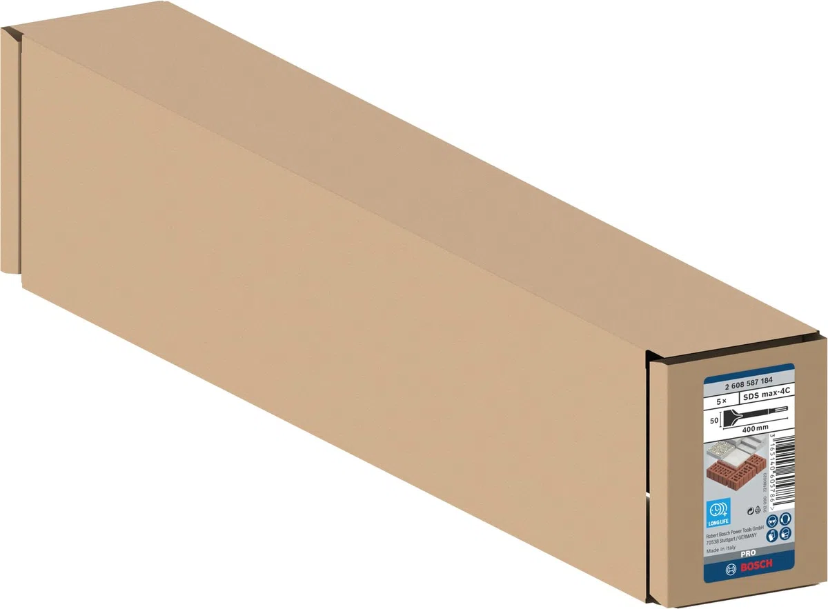 Bosch Professional Spatmeißel 50 mm SDS-max 5 Stück Zubehör für Bohrhammer