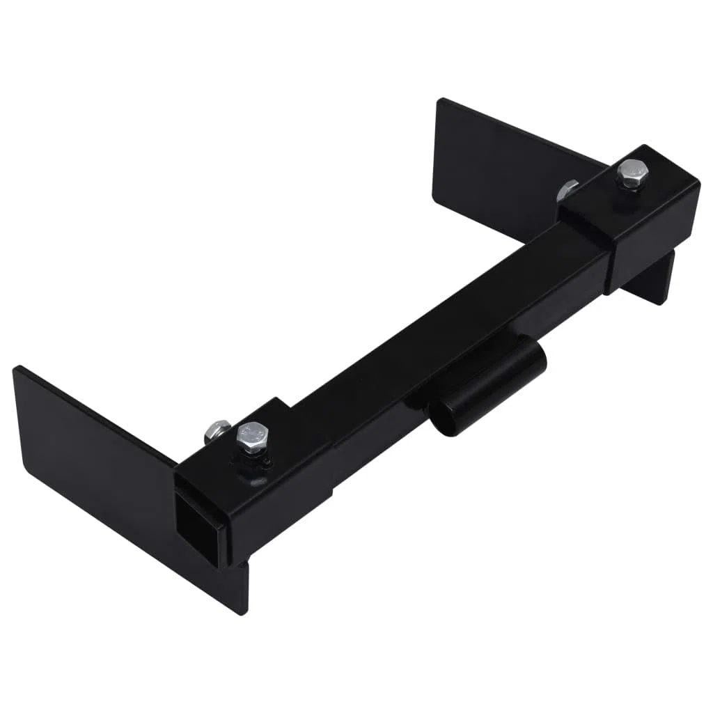 vidaXL Schneepflugadapter für Rasentraktor Rasenmäher Mäher Schneeschild Räumschild Schneepflug Anbausatz Stahl Schwarz 401x220x120mm