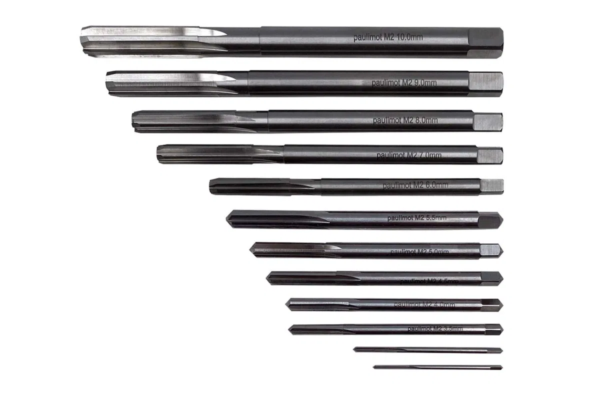 PAULIMOT HSS-Handreibahlen-Set 13-teilig 2,0 – 10,0 mm Passung H7