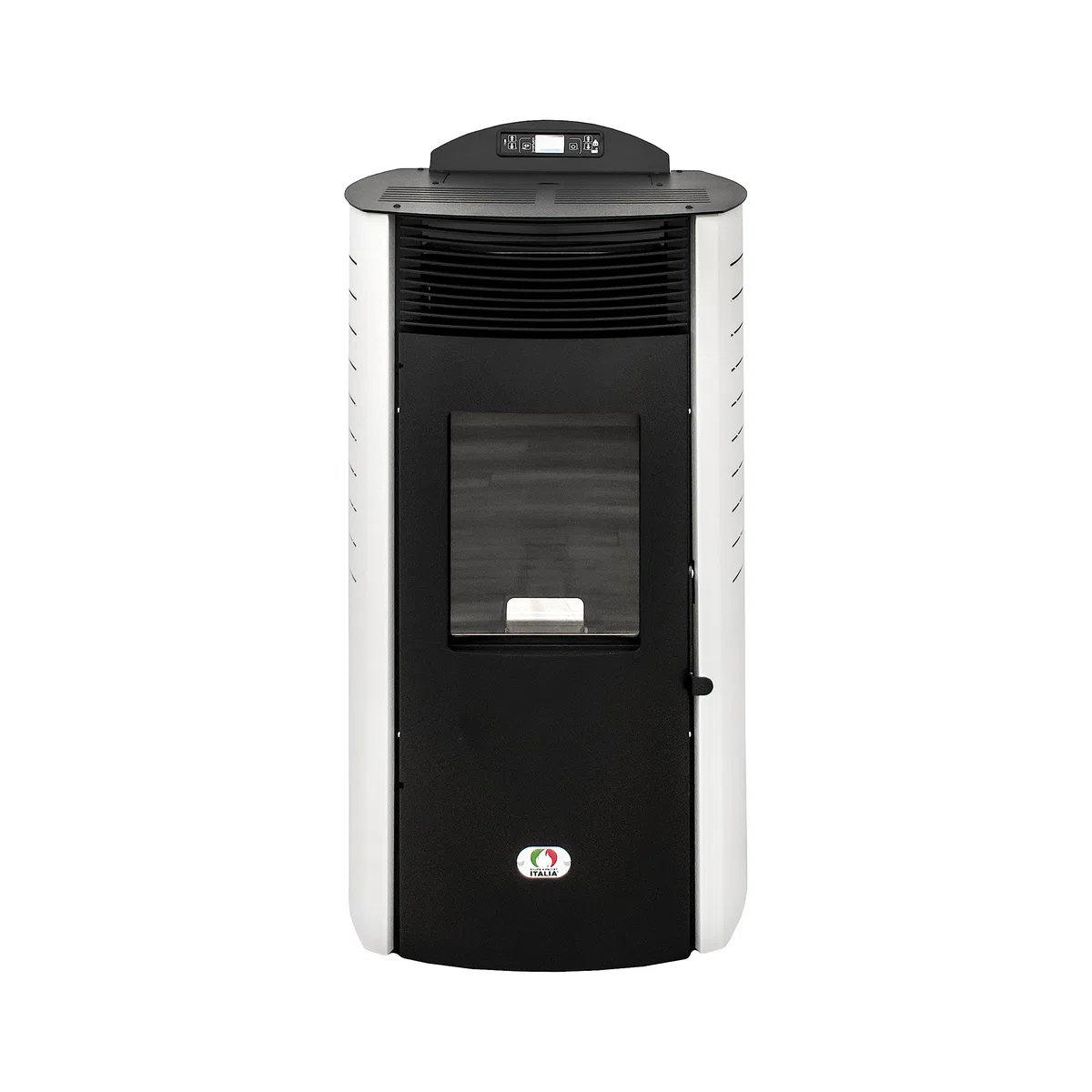 STUFE A PELLET ITALIA Siberia Aria New 15 KW | Pelletöfen Heizt 140m² Effizienz 92% Autonomie 30 Std Programmierbar 5 Geschwindigkeiten und Kräfte 24 Monate Garantie Weiß