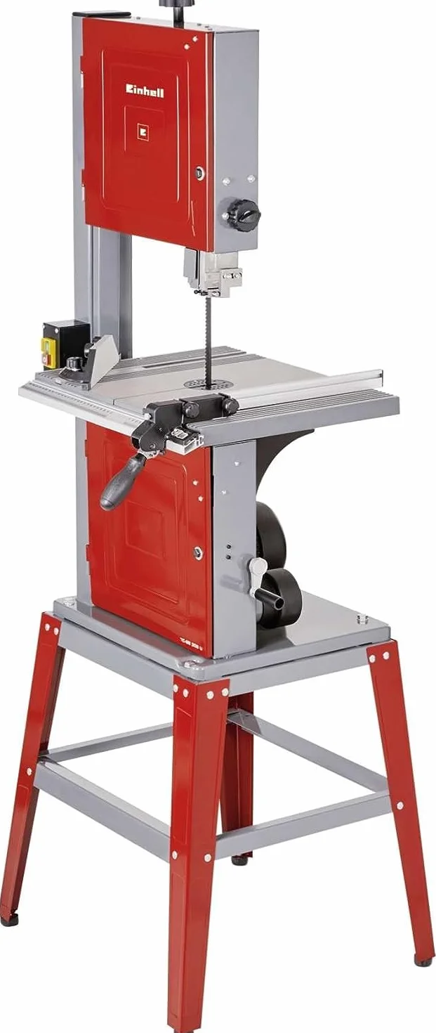Einhell Bandsäge TC-SB 305 U (750W, 370-800 m/min Sägebandgeschw., 170mm Schnitth., neigbarer Sägetisch, Parallel- und Winkelanschlag, Untergestell)