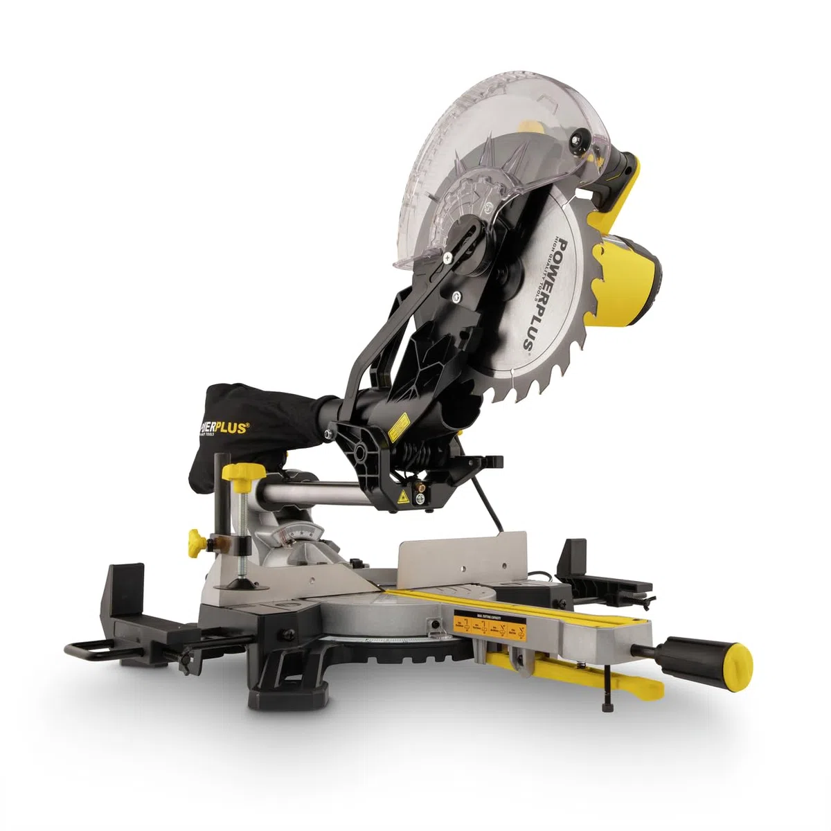 Powerplus elektrische Kapp und Gehrungssäge POWX075730S - 2100W Gehrungs- und Tischsäge, Ø254mm - mit Gehrungsschnitte - mit 1 Acc.