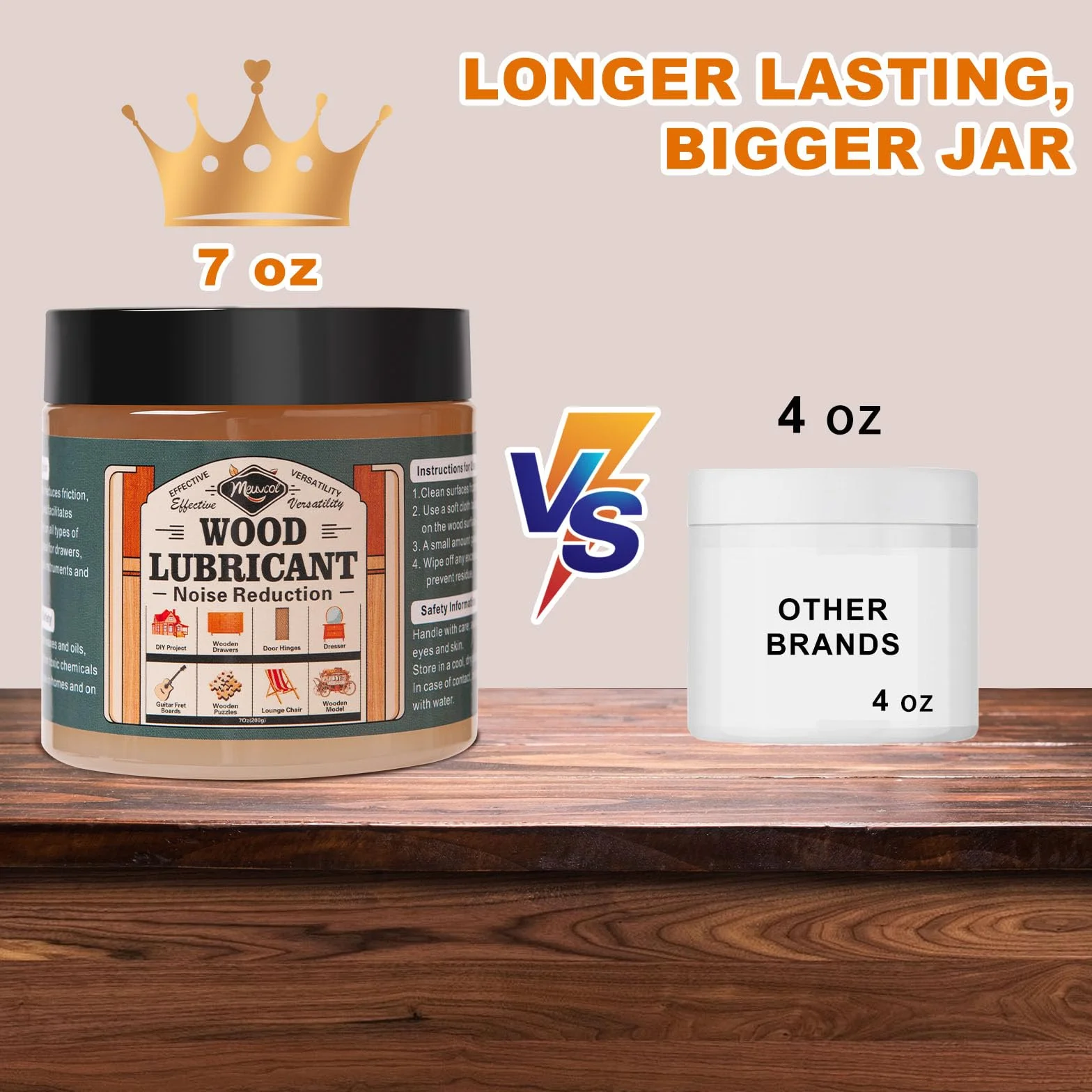 Holzschmiermittel für Heimprojekte, 200 ml, Mehrzweck-Pastenwachs für Holz, Schubladen- und Türscharnierschmiermittel, Kommode, Schrank, Gitarre, Puzzle, Stuhlschmiermittel – beseitigt Anhaften und