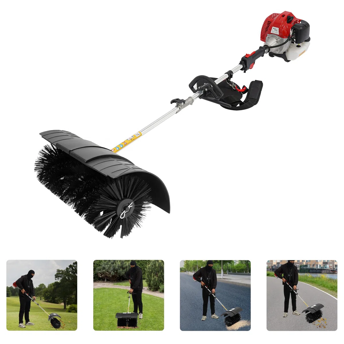52CC 2,3 PS Benzin Motor Motorbesen Schneeräumer Kehrmaschine Elekrischer Sweep