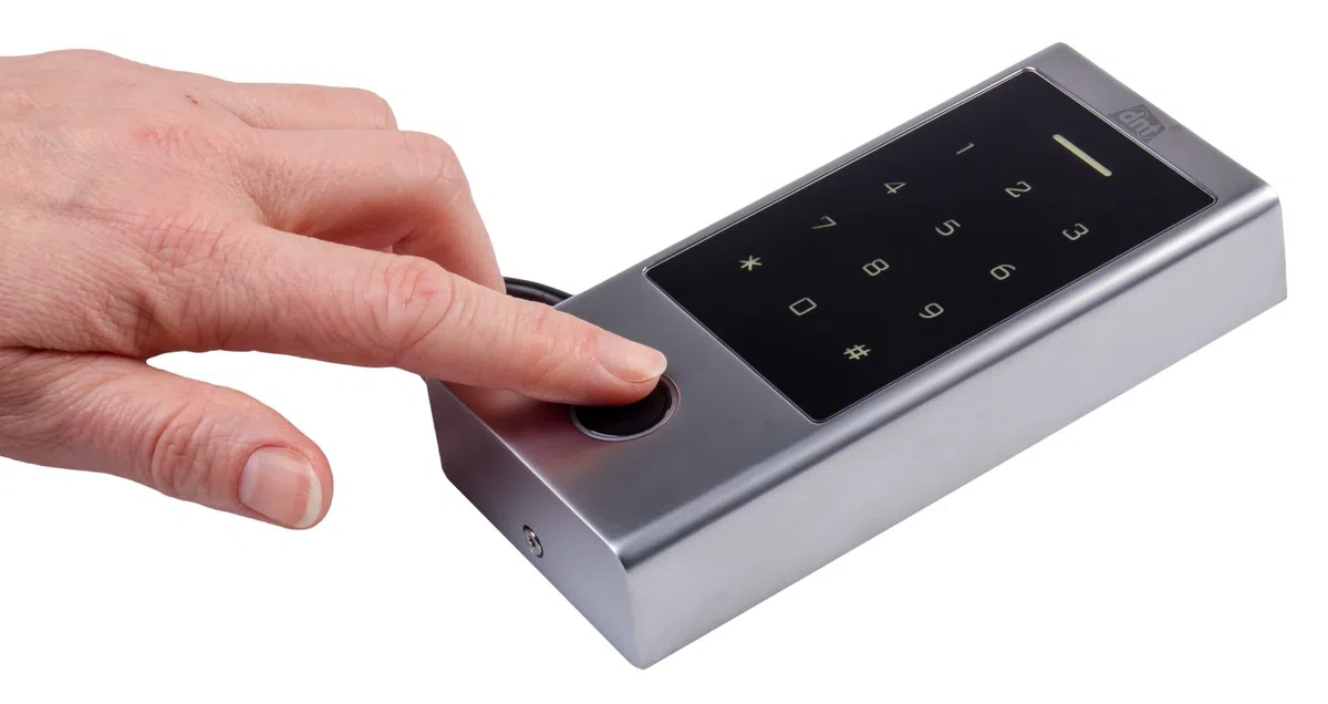 dnt Fingerprint-Codeschloss BioAccess PRO, DNT000013, Metall/Schwarz