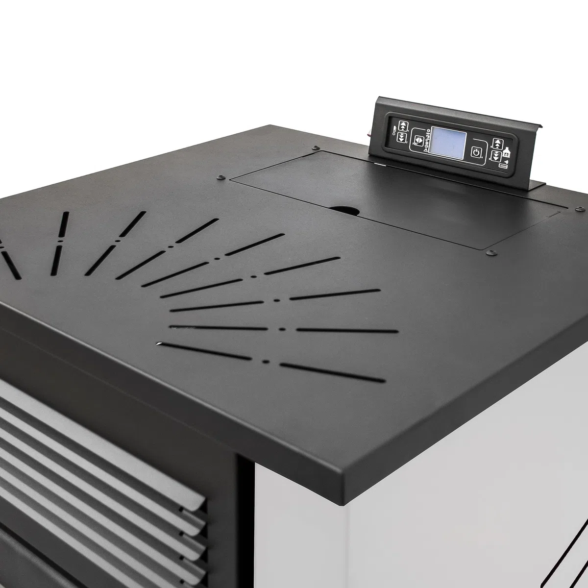 STUFE A PELLET ITALIA Canada 14 KW WiFi | Pelletöfen Effizienz 89% Heizt 130m² Autonomie 15 Std. Programmierbar WiFi-Steuerung 5 Geschwindigkeiten und Leistungsstufen 24 Monate Garantie Weiß