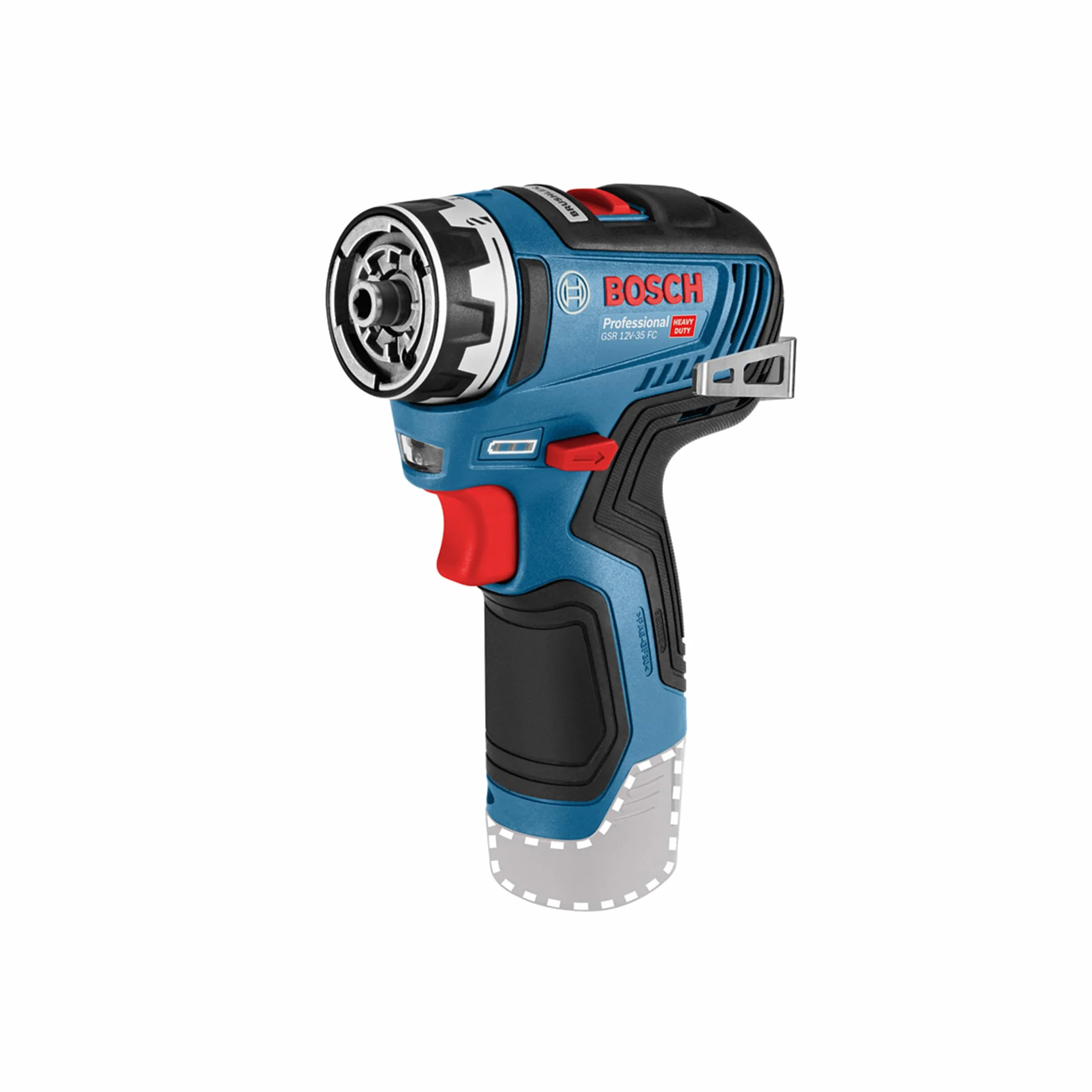 Bosch Professional 12V System Akku Bohrschrauber GSR 12V-35 FC - FlexiClick System (ohne Akku/Ladegerät)