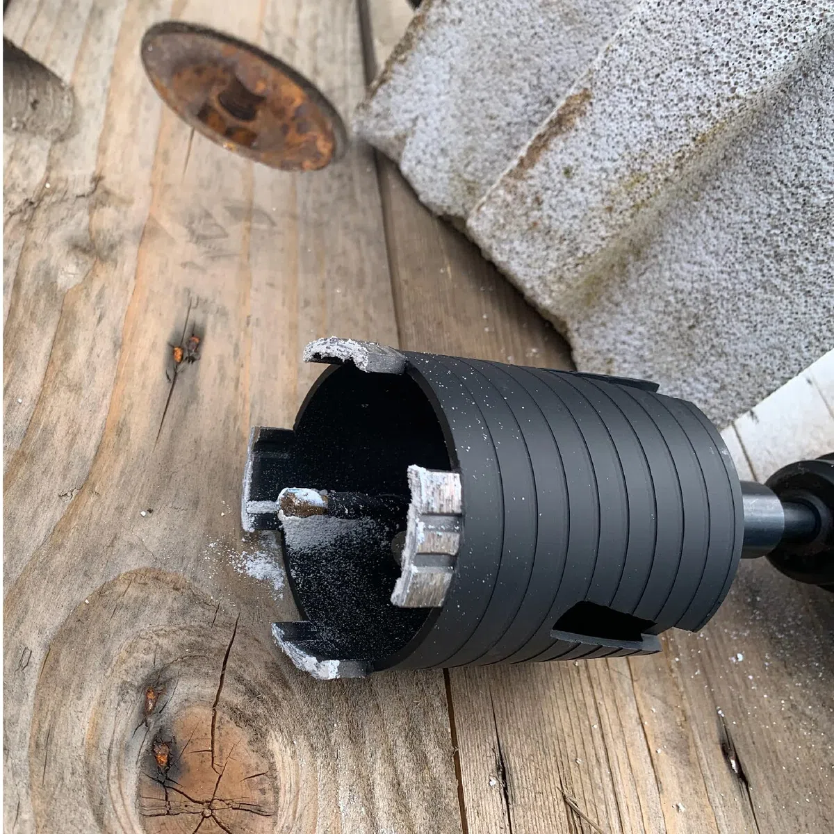 BTEC – Diamant Dosensenker 82 mm mit M16-Aufnahme + 80 mm Nutzlänge – Dosenbohrer für Mauerwerk, Kalksandstein, Ziegel, Poroton, Putz uvm. – Diamant Bohrkrone