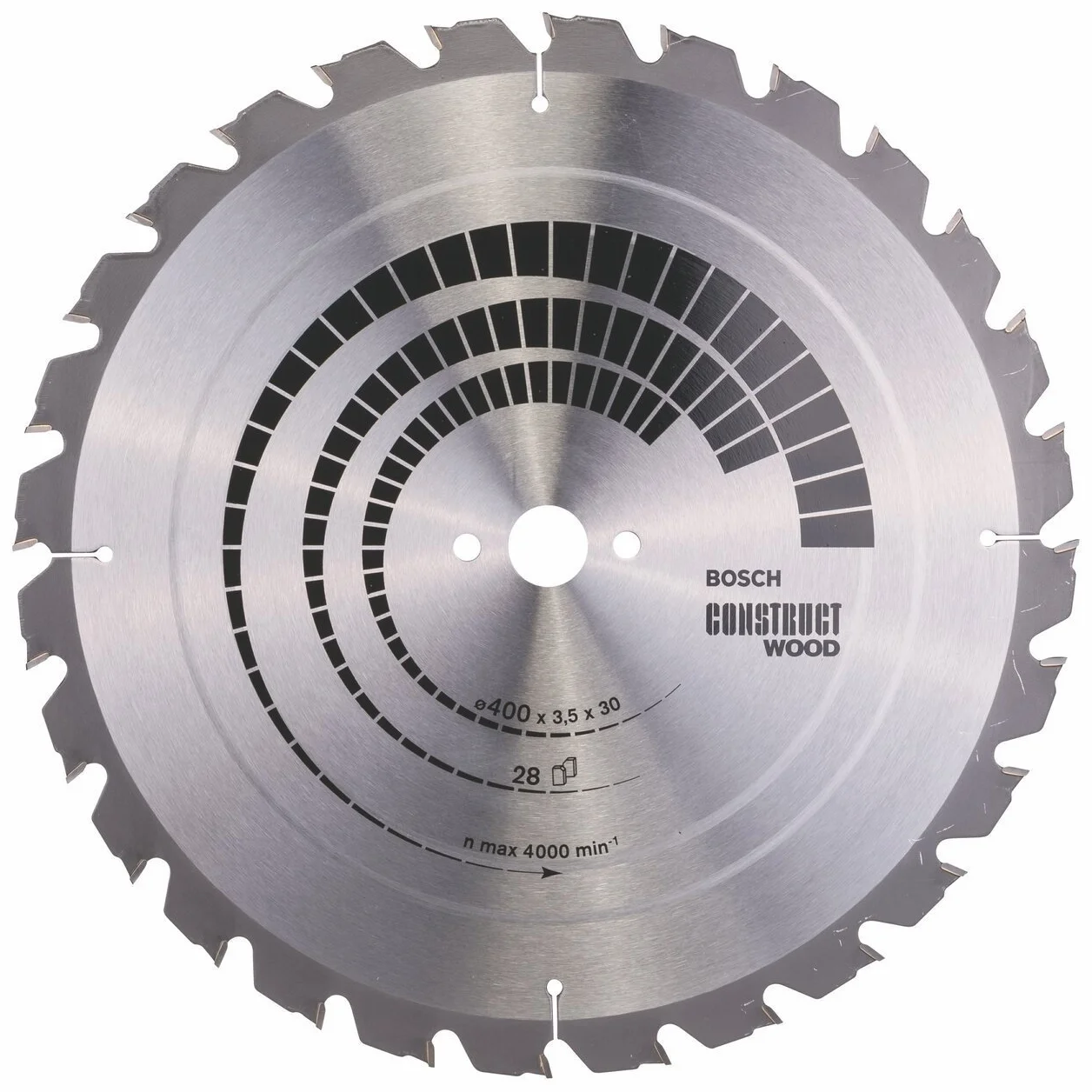 Bosch Accessories Bosch Professional 1x Kreissägeblatt Construct Wood (für Holz, Sägeblatt Ø 400 x 30 x 3,5 mm, 28 Zähne, Zubehör Kreissäge)