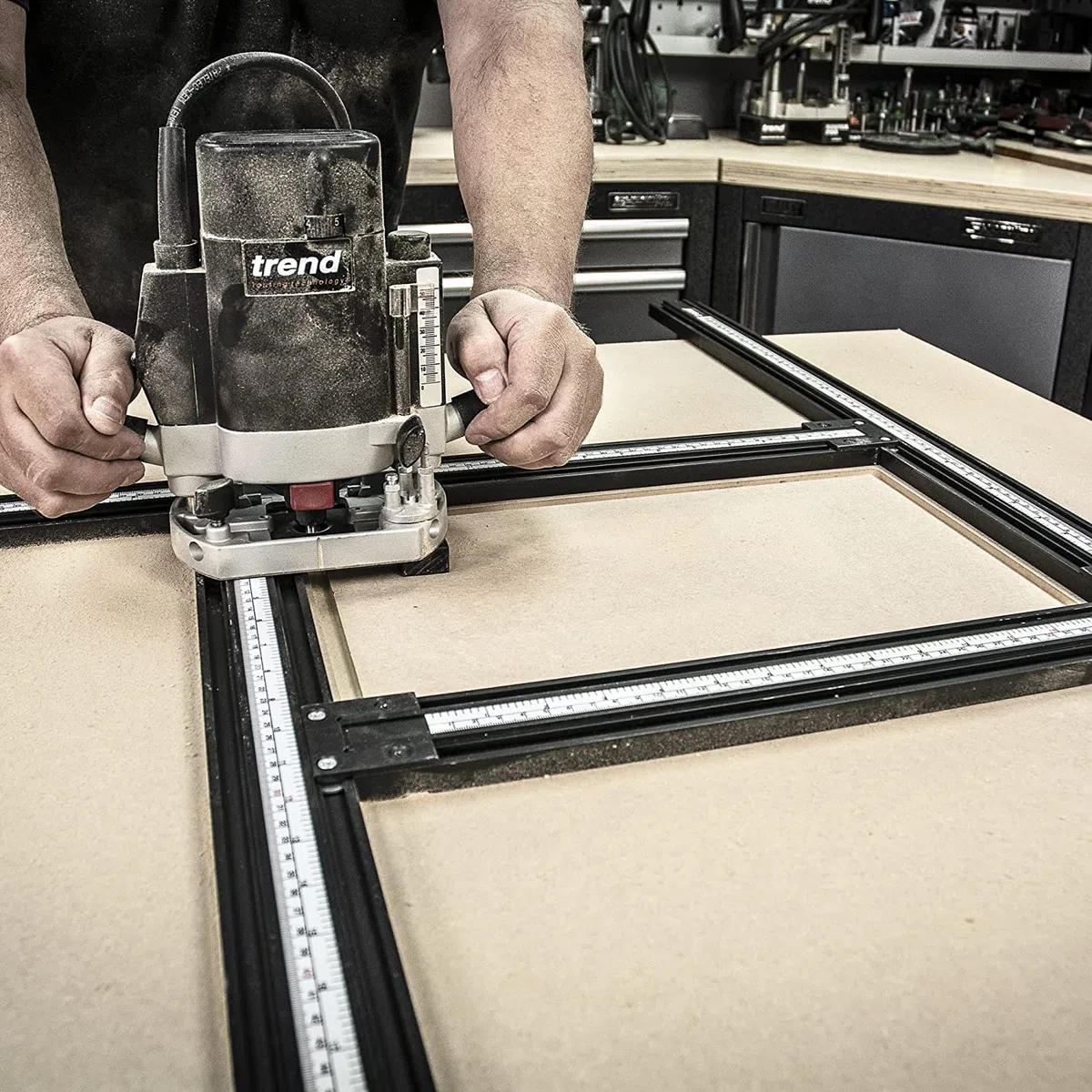 Trend Varijig Verstellbarer Fräsvorrichtungsrahmen und Führungssystem, inklusive Varijig System Extra Langspanner, VARIJIG & VJS/CK/L