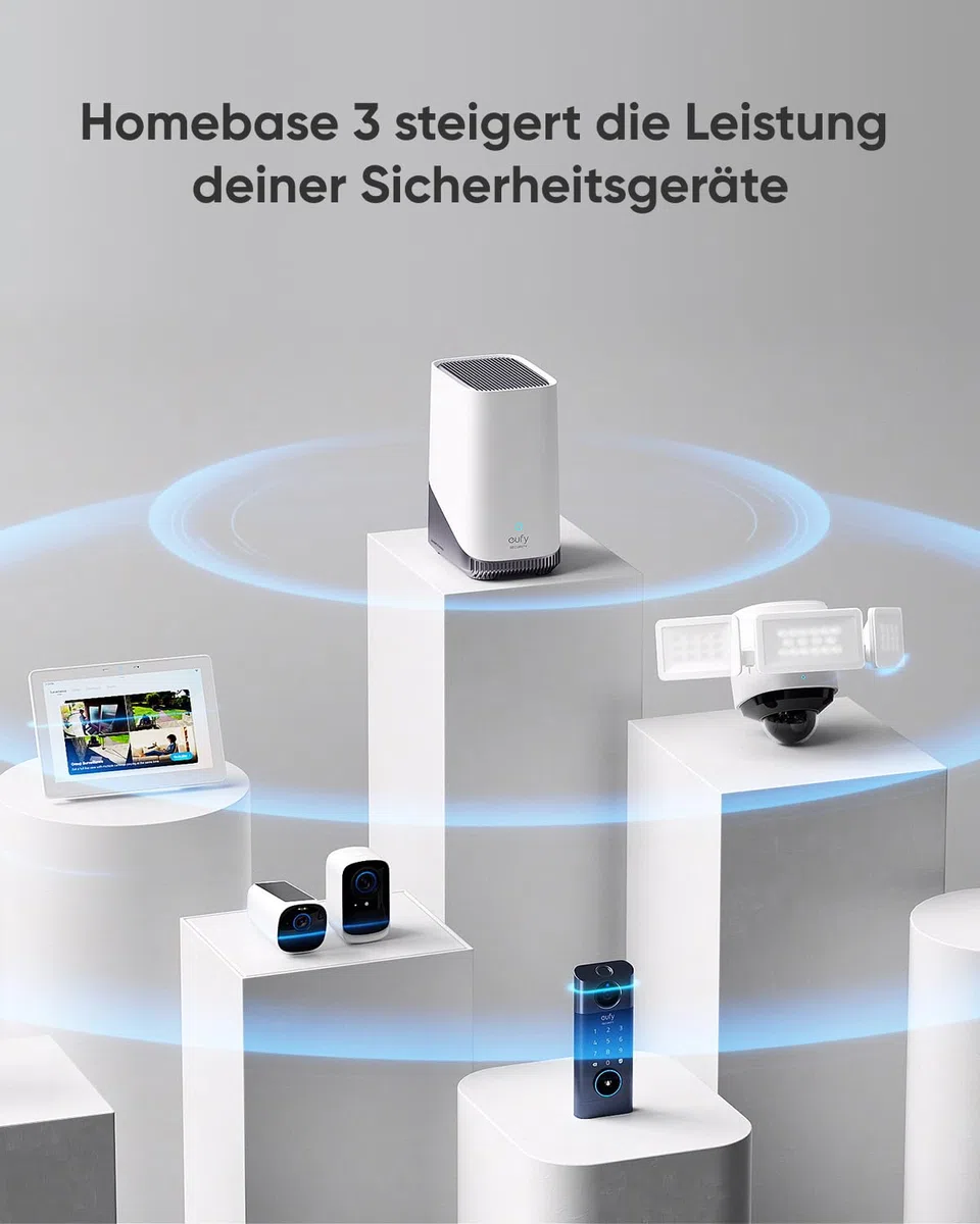 eufy Security Video Doorbell E340 with HomeBase 3, Dual Doorbell with Camera with Package Detection, 2K Full HD Colour Night Vision, Cable or Battery Operated, Compatible with HomeBase S380, Toll-Free