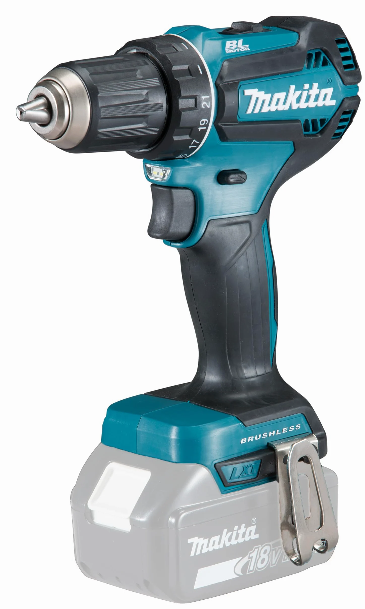 Makita DDF485Z Akku Bohrschrauber 18 V, ohne Akku, ohne Ladegerät, Lithium Ionen, Blau, Schwarz