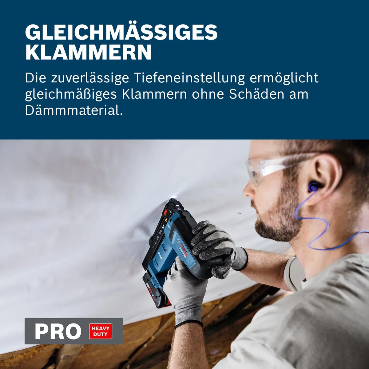 Bosch Professional 18V System Akku-Holzklammerer GTH 18V-14 (inkl. Gürtelhaken)