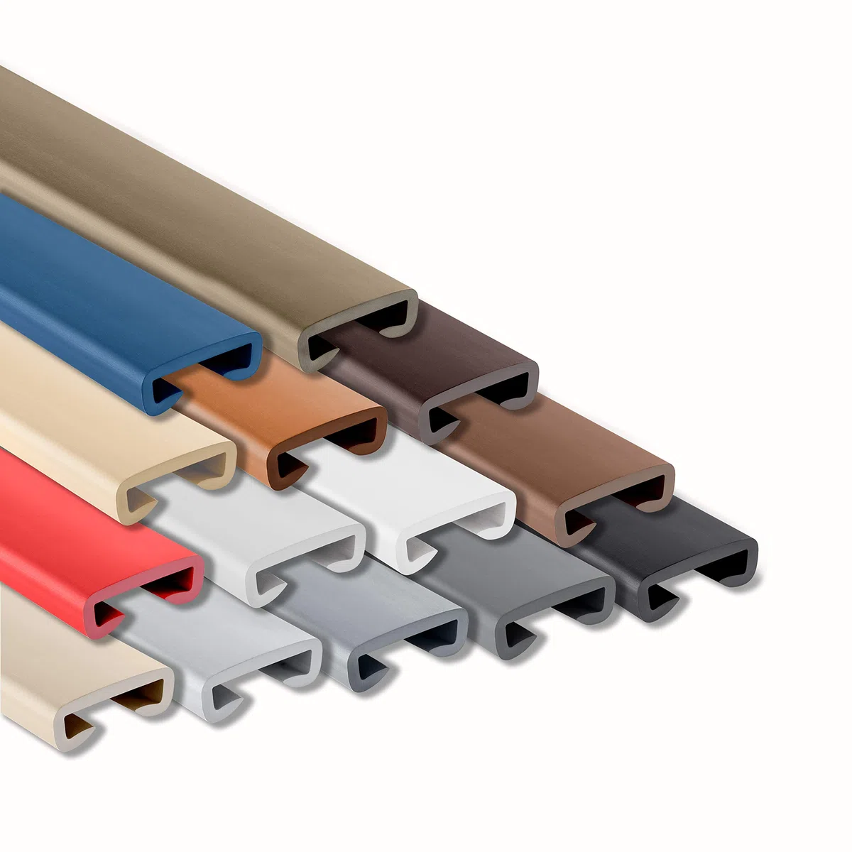 ProfiPVC Handlauf aus PVC 40x8mm 5 Meter Treppengeländer aus Gummi Schutz für Treppenhandlauf für innen und außen Geländer Kunststoffhandlauf, Anthrazit