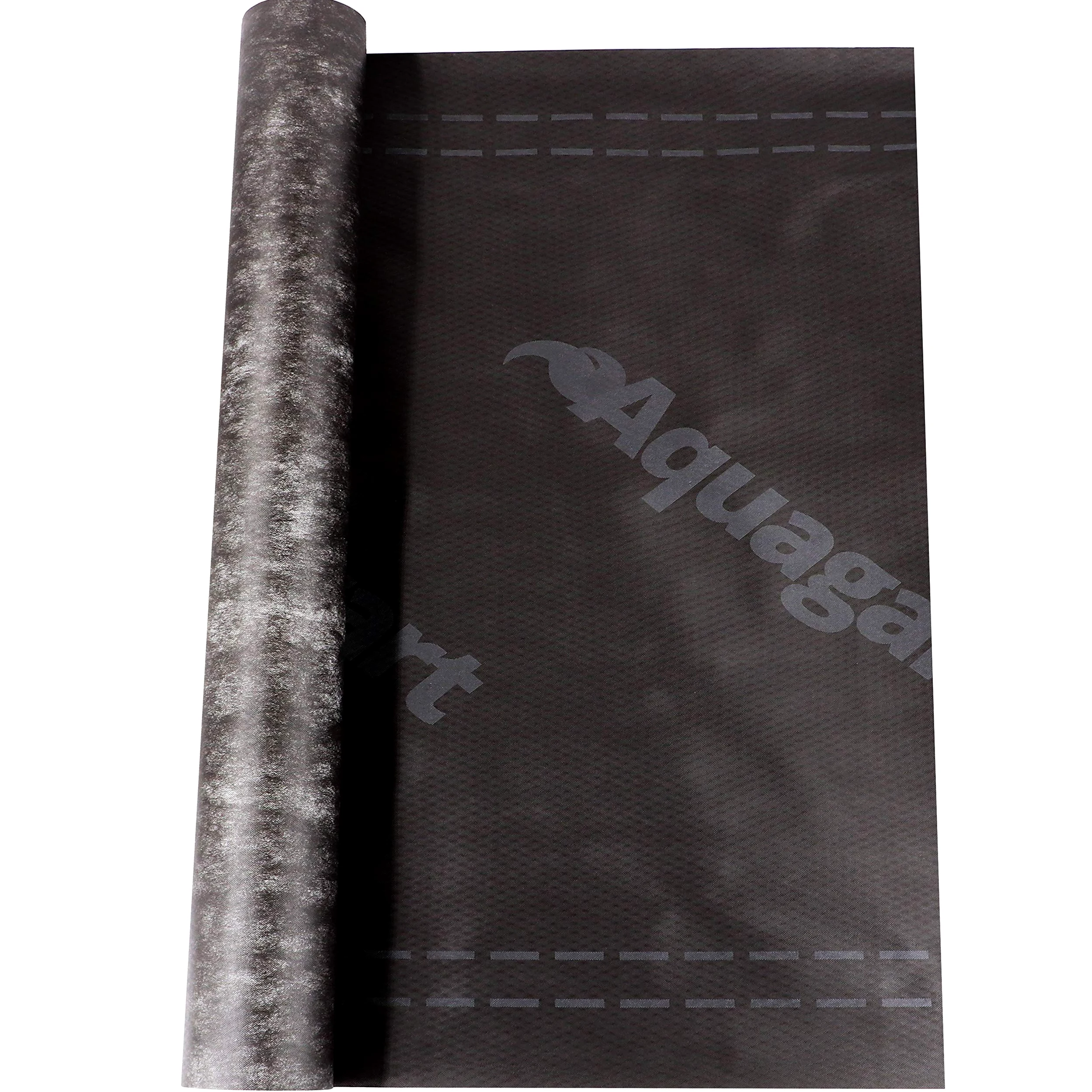 Hochwertige diffusionsoffene Unterspannbahn von Aquagart I 50m Schalungsbahn schwarz 130g/m² 1,5m breit SD-Wert: 0,02m I Dachfolie wasserdicht & atmungsaktiv I Dachbahn Dachpappe Dachunterspannbahn