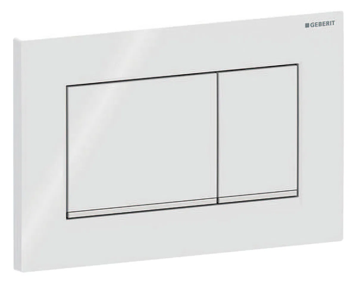 Geberit Sigma30 Betätigungsplatte 2-Mengen-Spülung Weiß
