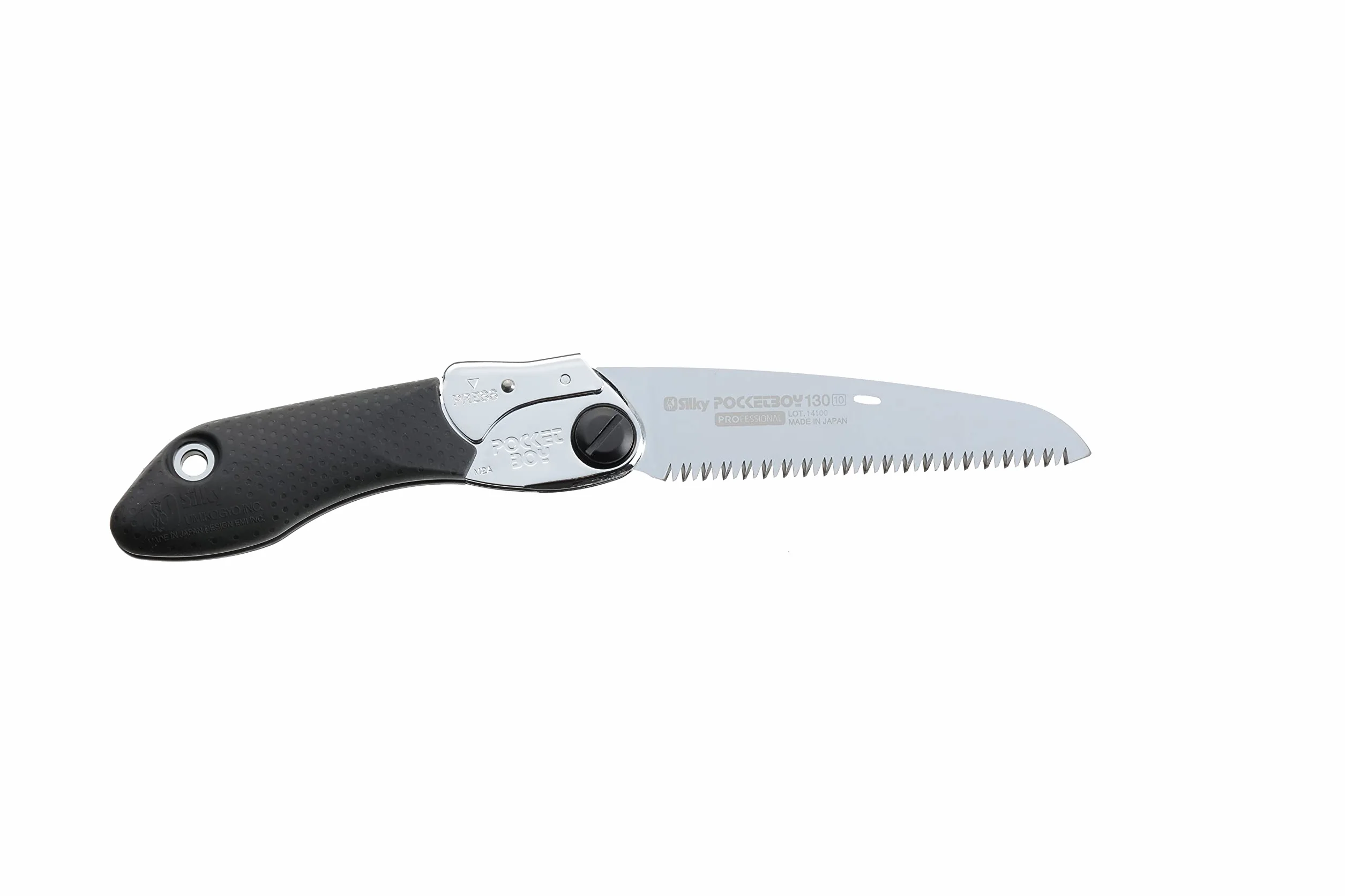 Silky Pocketboy 130 mm Klappsäge 10 ZpZ medium schwarz | Astsäge Gartensäge | Kompakte Silky Pocketboy 130 mm Klappsäge: scharfe Mirai-Me-Verzahnung, SK-4 Stahl, ergonomischer Griff – der Little Giant