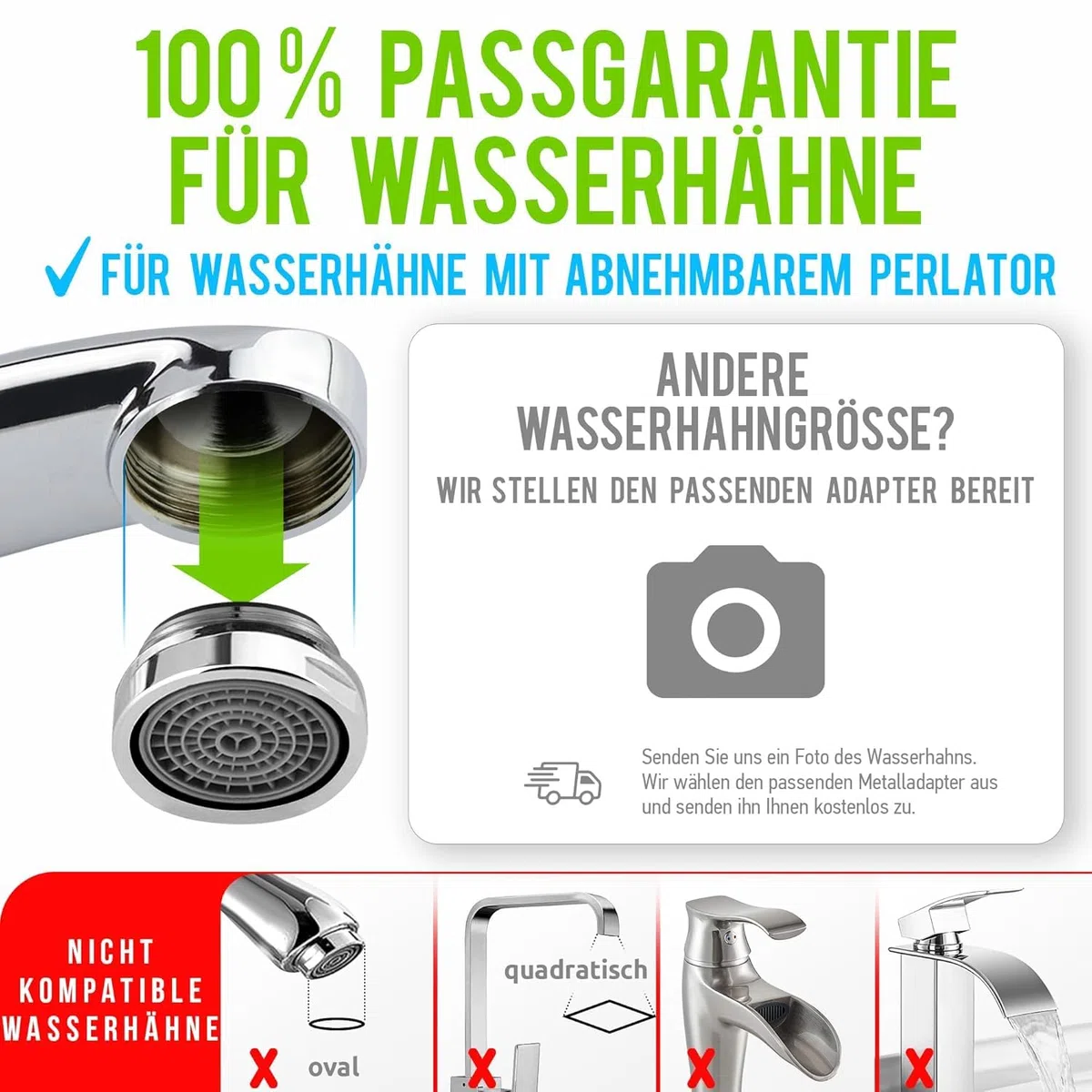 GEYSER EURO (3000L) Wasserfilter Wasserhahn Aragon, Reduziert Chlor & Gifte