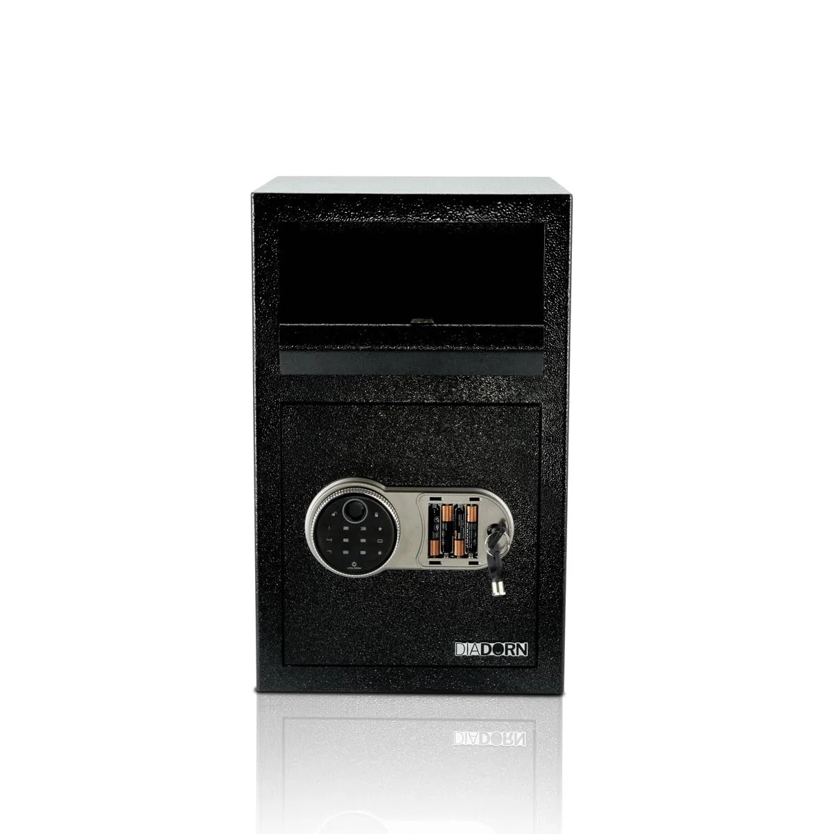 EINWURFTRESOR MIT EINWURFKLAPPE MIT FINGERPRINT PIN-CODE SCHLOSS | FINGERABDRUCK SCANNER