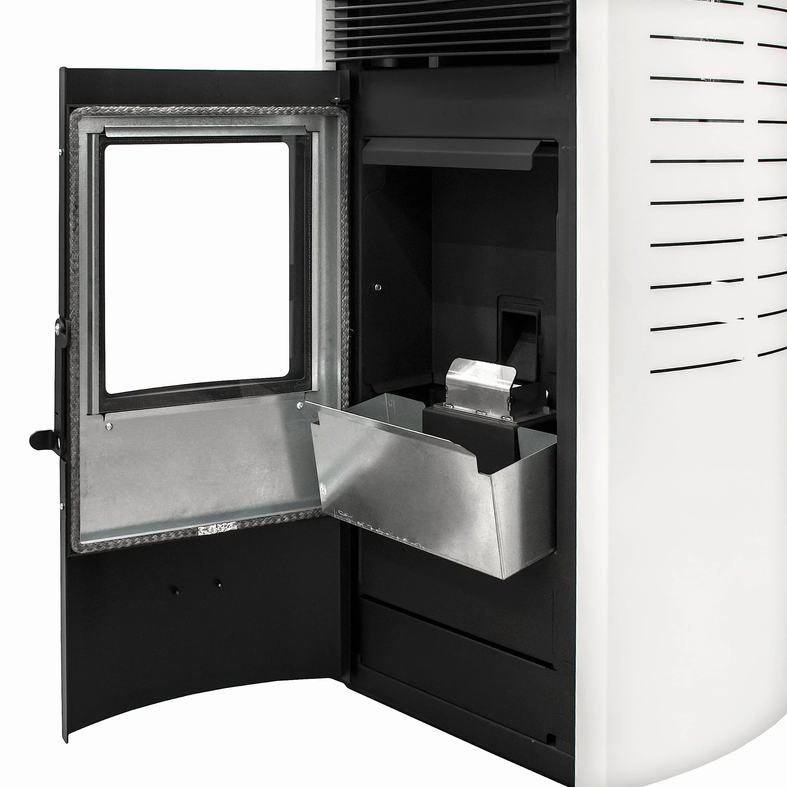 STUFE A PELLET ITALIA Siberia Aria New 15 KW WiFi | Pelletöfen Heizt 140m² Effizienz 92% Autonomie 30 Std Programmierbar WiFi-Steuerung 5 Geschwindigkeiten und Kräfte 24 Monate Garantie Weiß