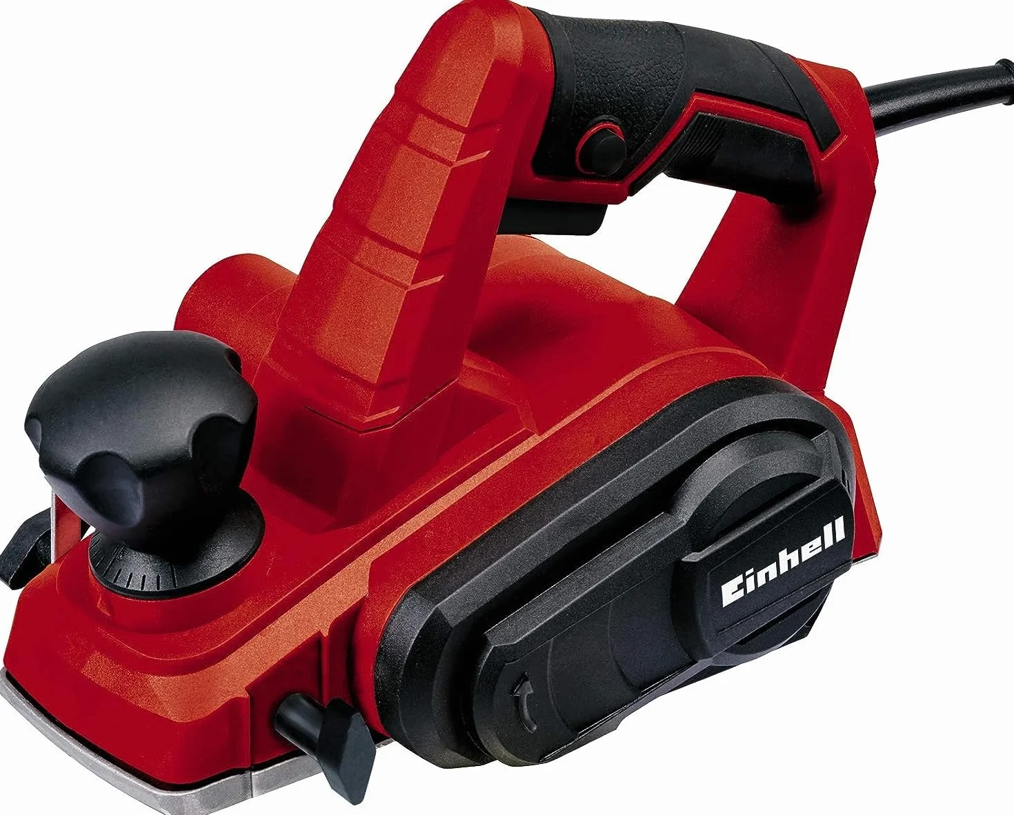 Einhell Elektrohobel TC-PL 750 (750 W, bis 2mm Spantiefe, große Messerwelle, automatischer Parkschuh, inkl. Parallel-/Falztiefenanschlag, Wendemesser)