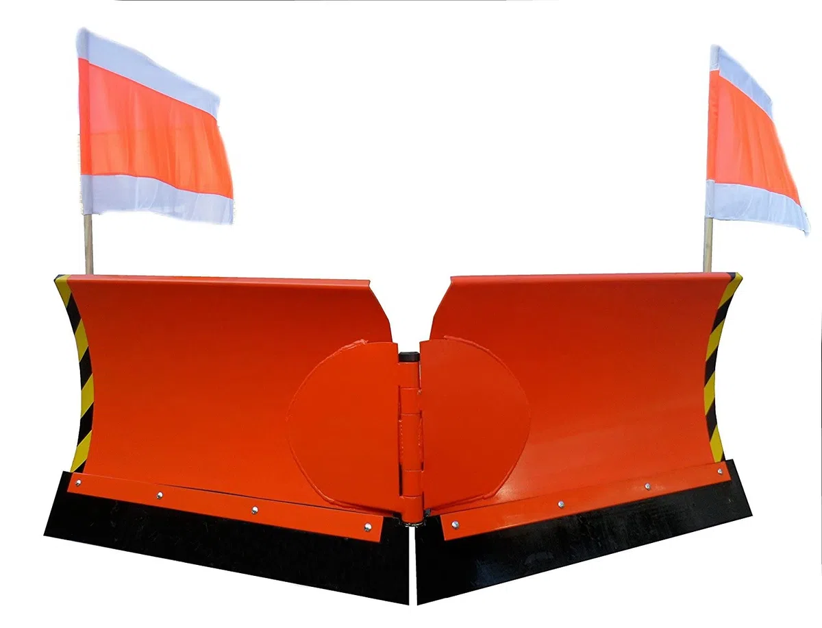 Schneeschild Schneepflug Vario für Gabelstapler Orange 225 cm inkl. Hydraulik