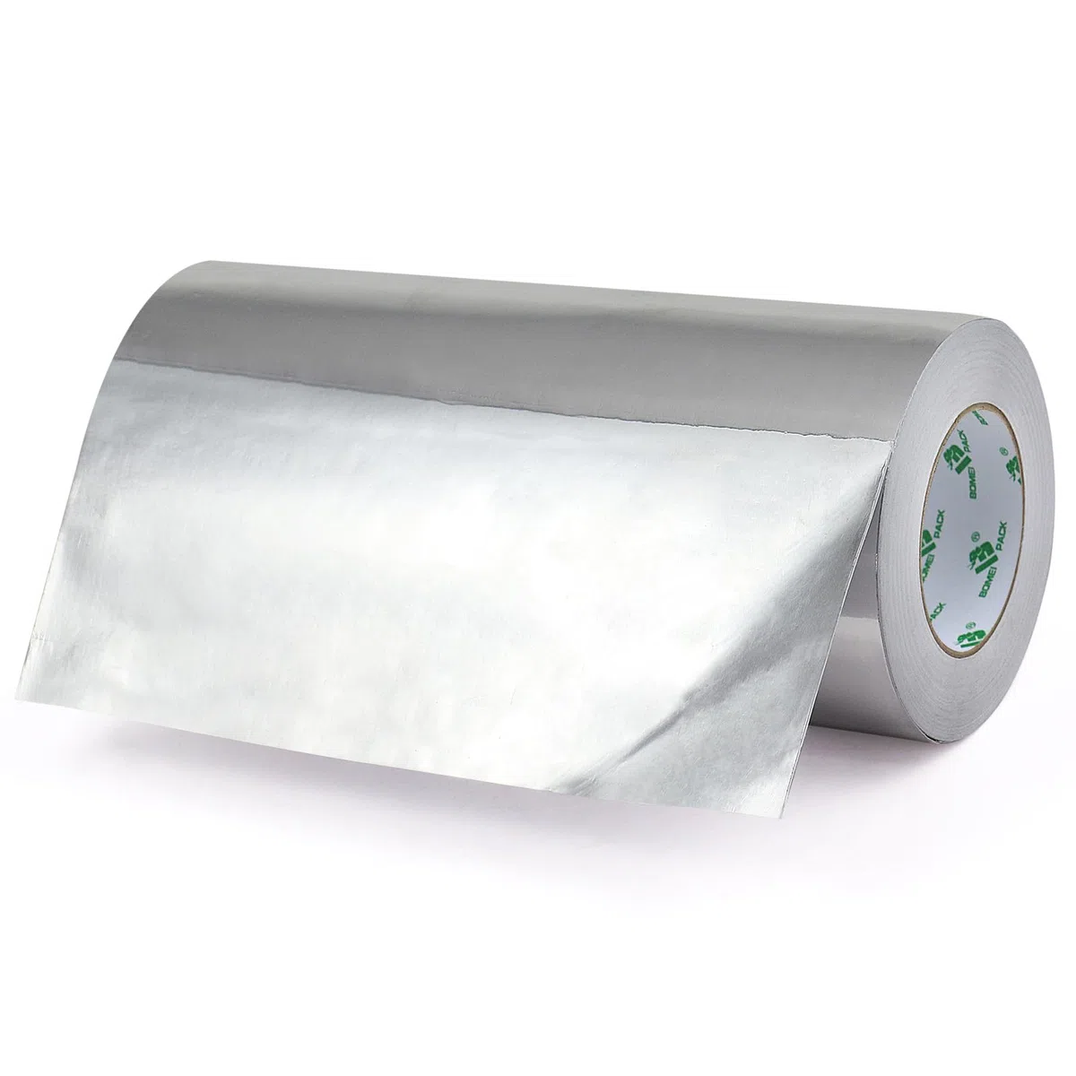 BOMEI PACK Aluminium Klebeban 300mm x 50 m, selbstklebendes Alu-Klebeband-Aluband, Wasserdichtes- und hitzebeständiges Band zum Versiegeln, Reparieren und Isolieren