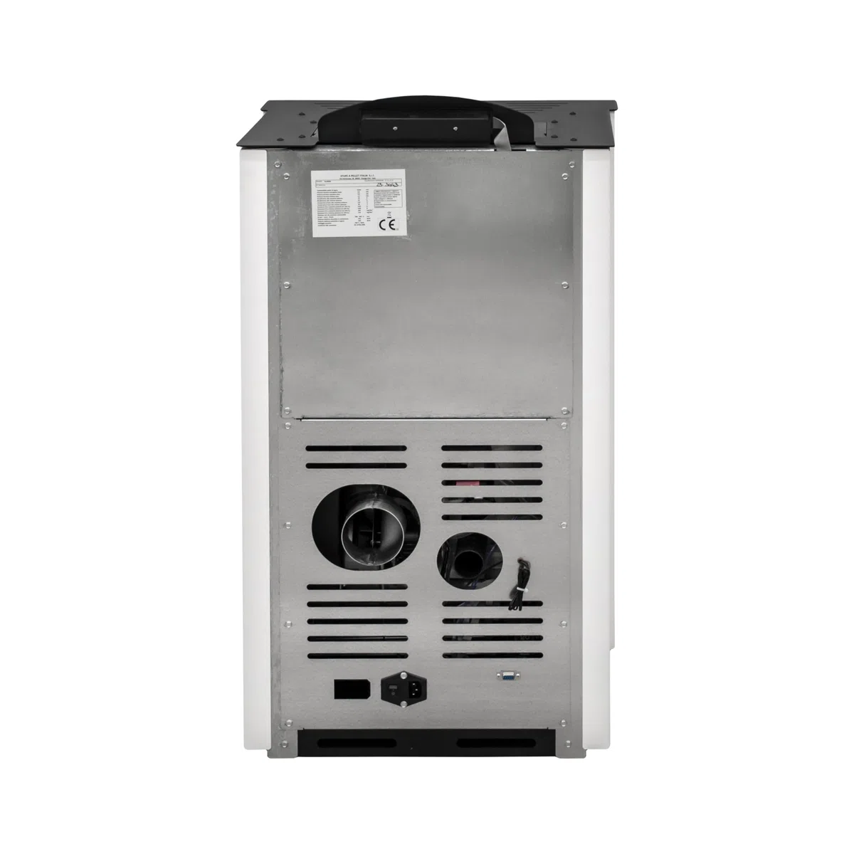 STUFE A PELLET ITALIA Alaska 10 KW WiFi | Pelletöfen mit Belüftung Effizienz 91% Heizt 85m² Autonomie 20 Sdt. Programmierbar WiFi-Fernsteuerung 5 Geschwindigkeiten und Kräfte 24M Garantie Weiß