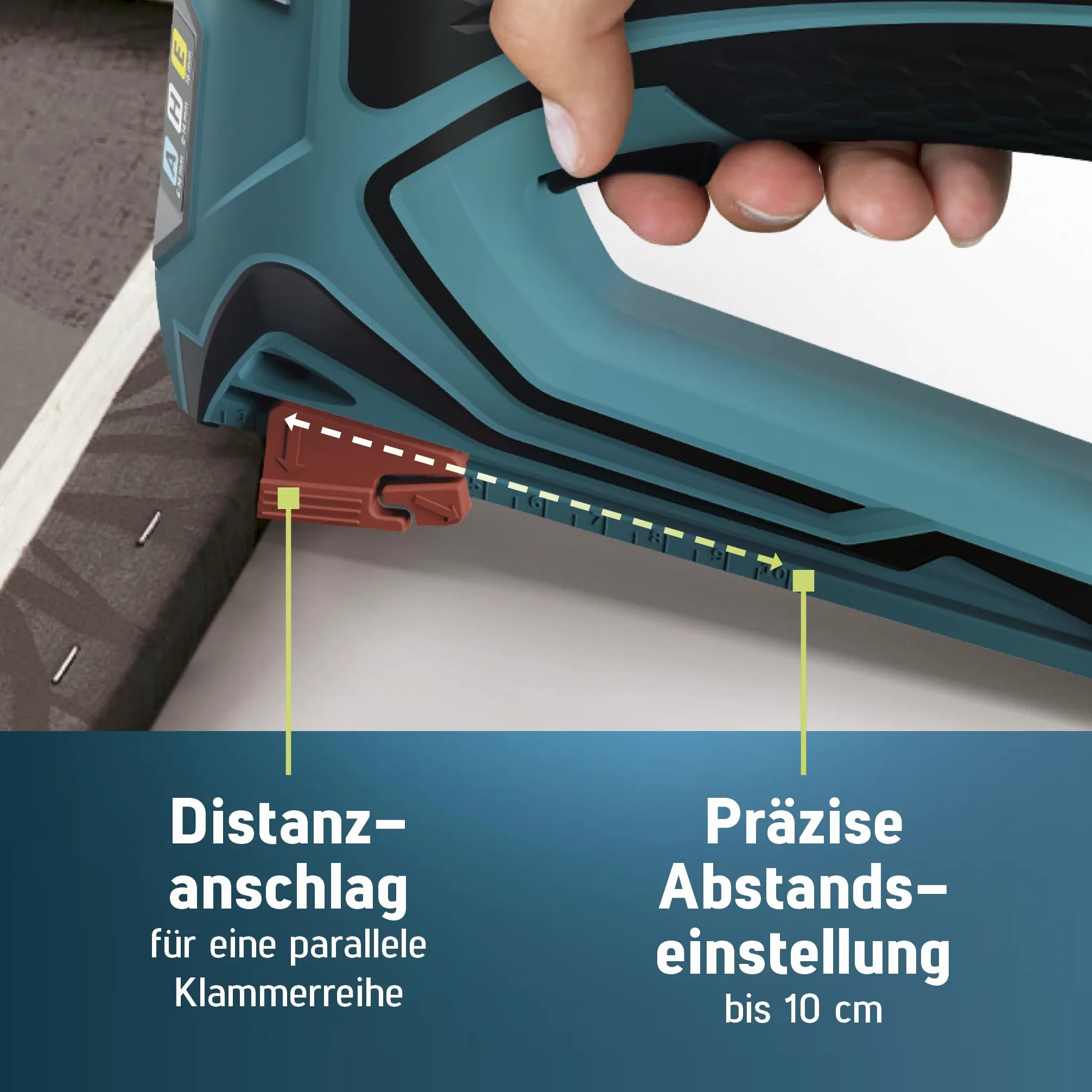 NOVUS TOOLS Elektrotacker J-150 Set mit 1800 Klammern │ Profi-Tacker und Nagelpistole mit Schlagkraftregulierung, Distanzanschlag und Unterlademechanik │ Für Feindrahtklammern 6-14 mm und Nägel 16 mm