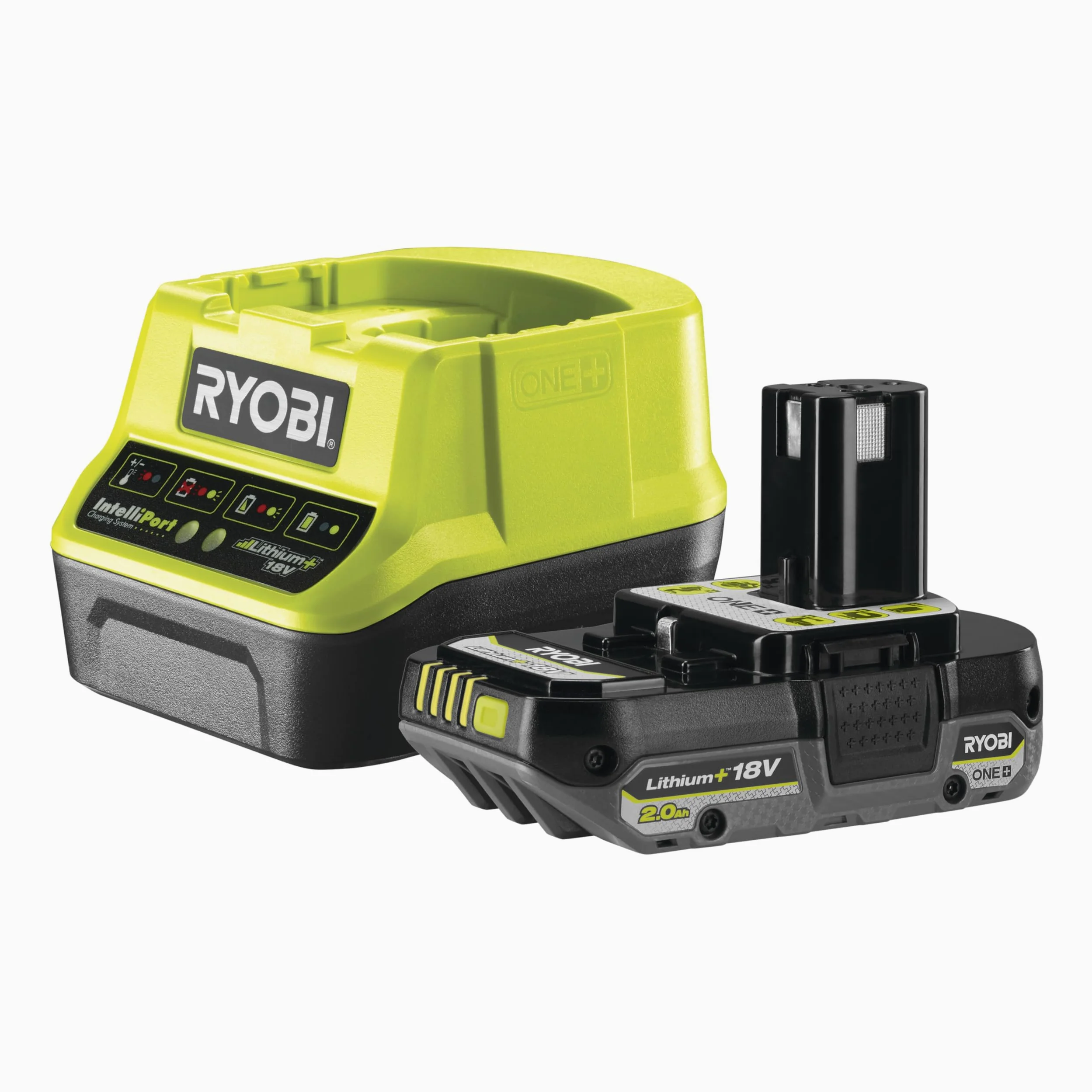 RYOBI 18 V ONE+ Akku-Fugenreiniger RY18PCC-120, mit Drahtbürste, inkl. 1x 2,0 Ah Akku und Ladegerät