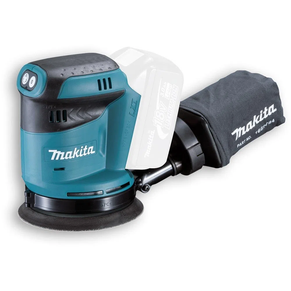 MAKITA DBO180Z Akku-Exzenterschleifer, 18 V, nur Korpus
