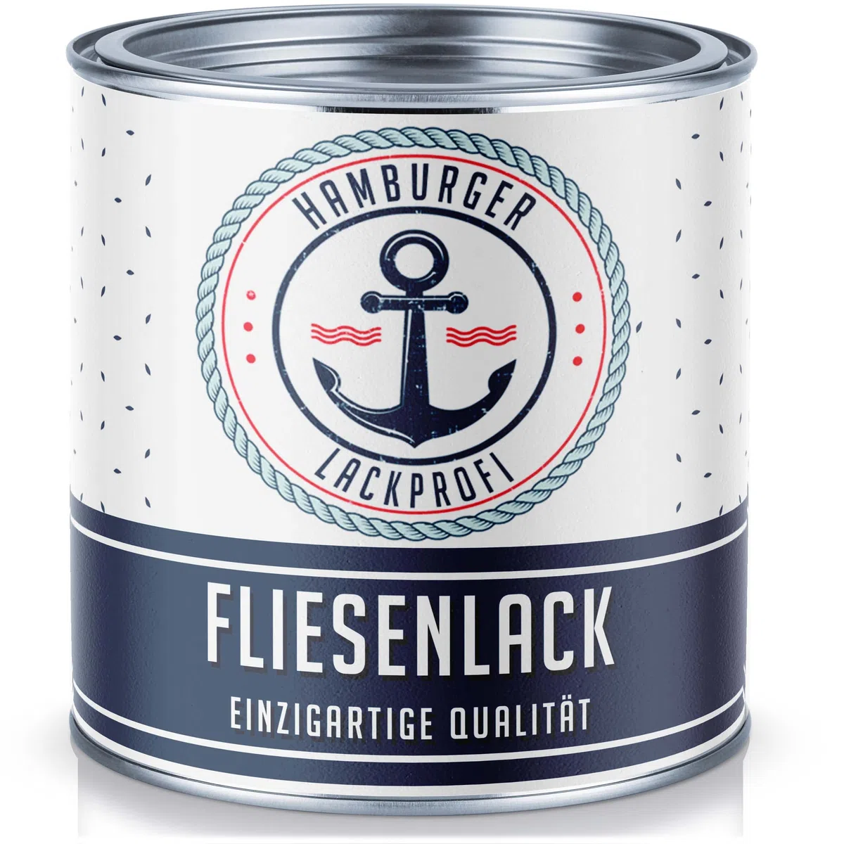 Hamburger Lack-Profi Fliesenlack GLÄNZEND Cremeweiß RAL 9001 Fliesenfarbe (1 L)