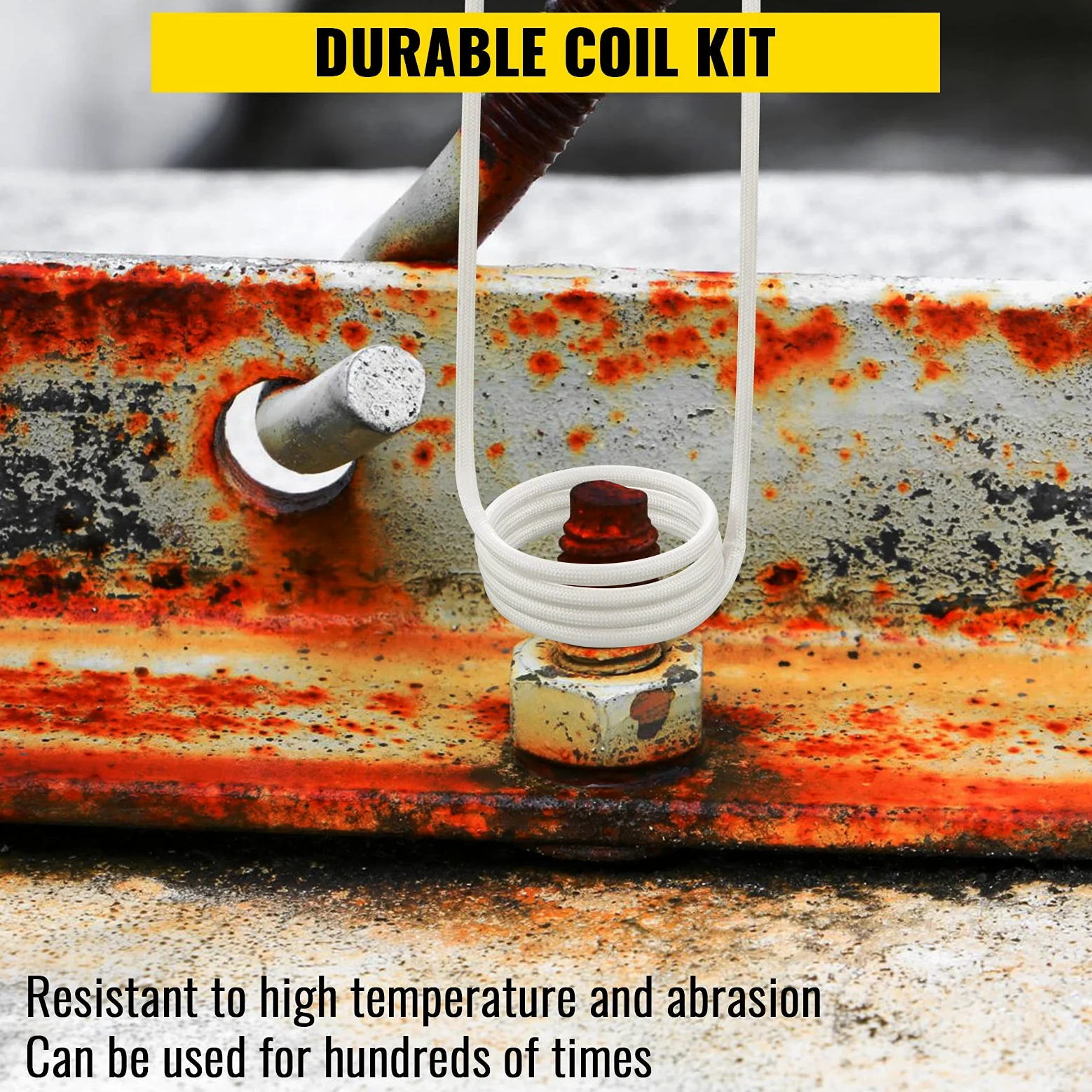 VEVOR Induktionsheizer Induktorspulen-Kits 8-teilig Magnetisches Mini-Induktionsheizer-Set Flammenloses Wärmezubehör