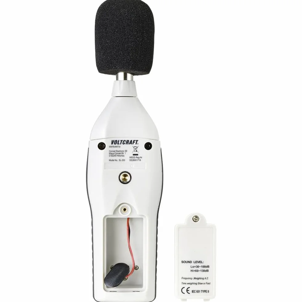 VOLTCRAFT Schallpegel-Messgerät SL-200 30-130 dB 31.5 Hz - 8 kHz
