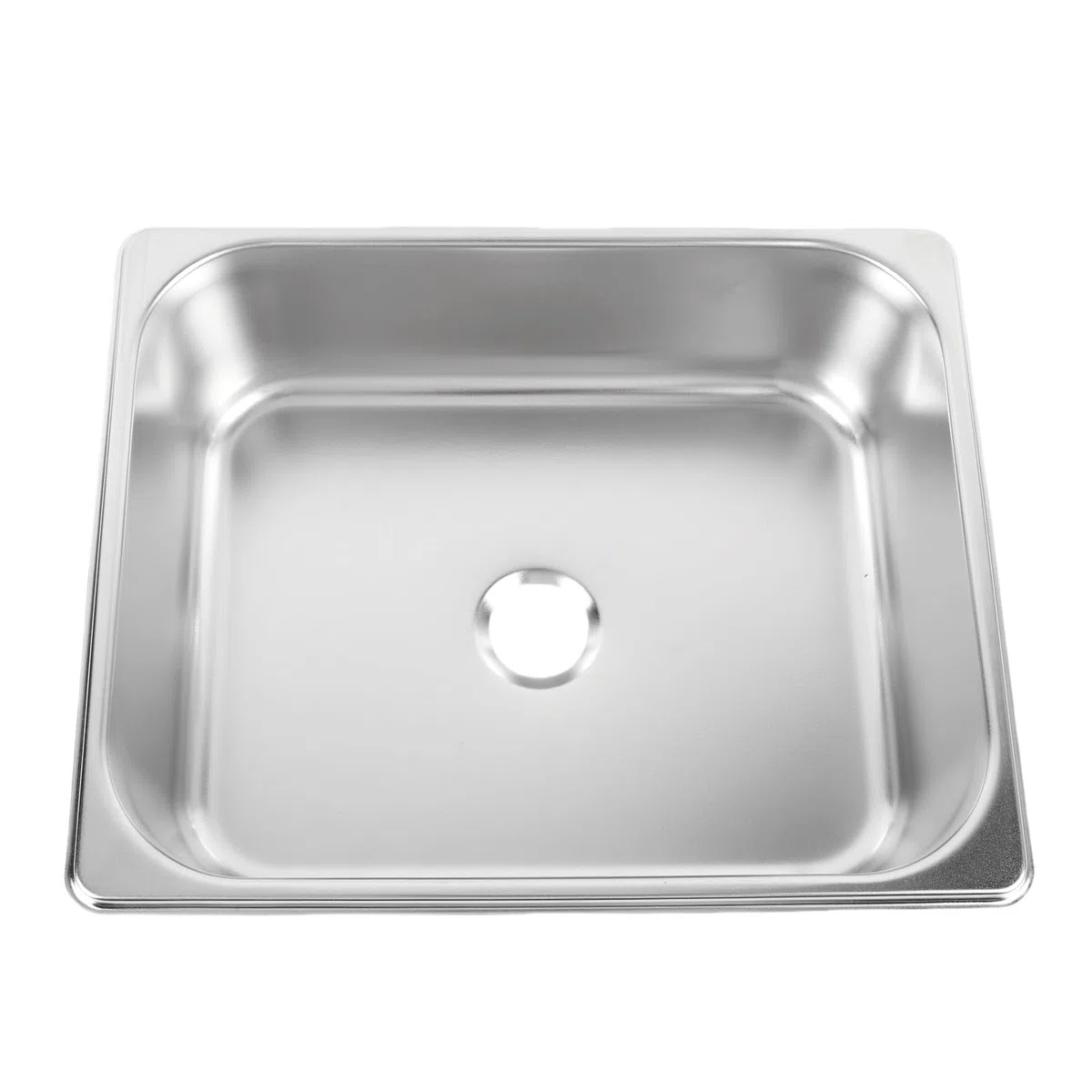 Barspüle aus Edelstahl, 32 x 26 x 9,9 cm, quadratisches Wohnmobil-Küchenbecken und Handwaschstation für Boot, Camping, Wohnmobil, LKW, 304-Edelstahlkonstruktion mit