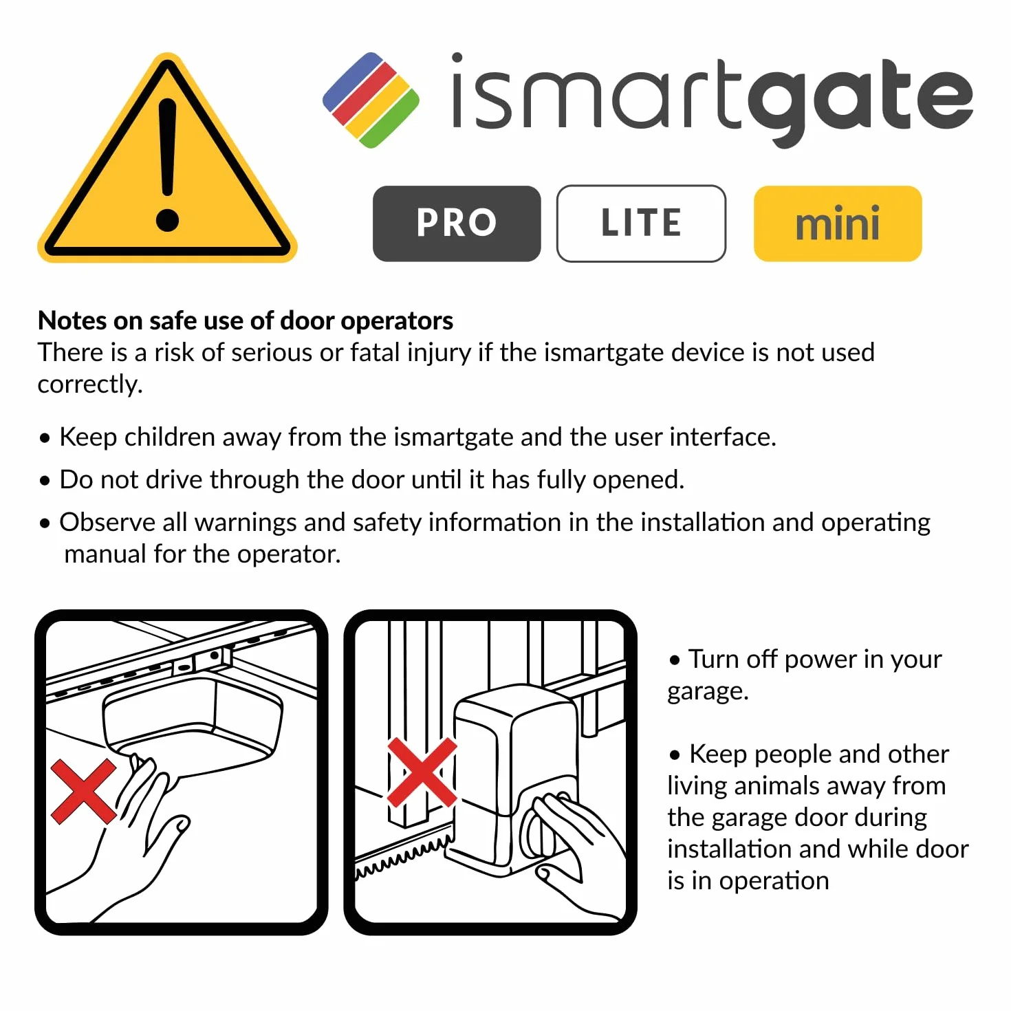ismartgate Mini Smart WLAN Garagentoröffner kompatibel mit Amazon Alexa, Google Home, Samsung SmartThings und iFTTT.