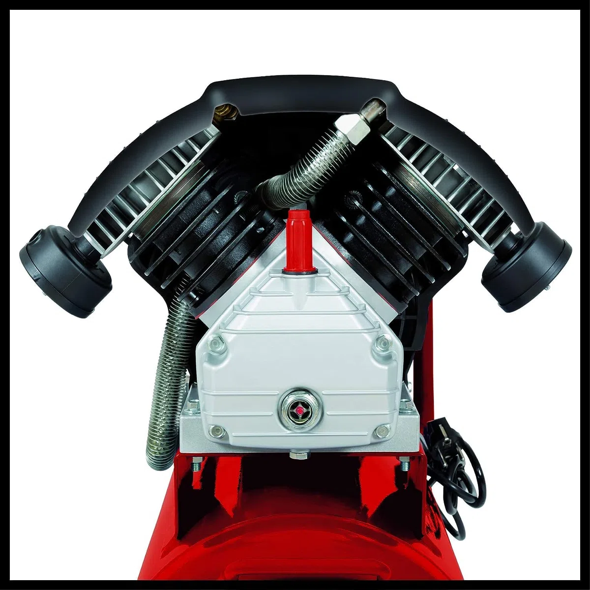 Einhell Kompressor TC-AC 420/50/10 V (2200 W., max. 10 bar, 50 l-Tank, 420 l/min Ansaugleistung, Motordrehzahl 2850 min^-1, Druckminderer, Manometer, Ölschmierung)