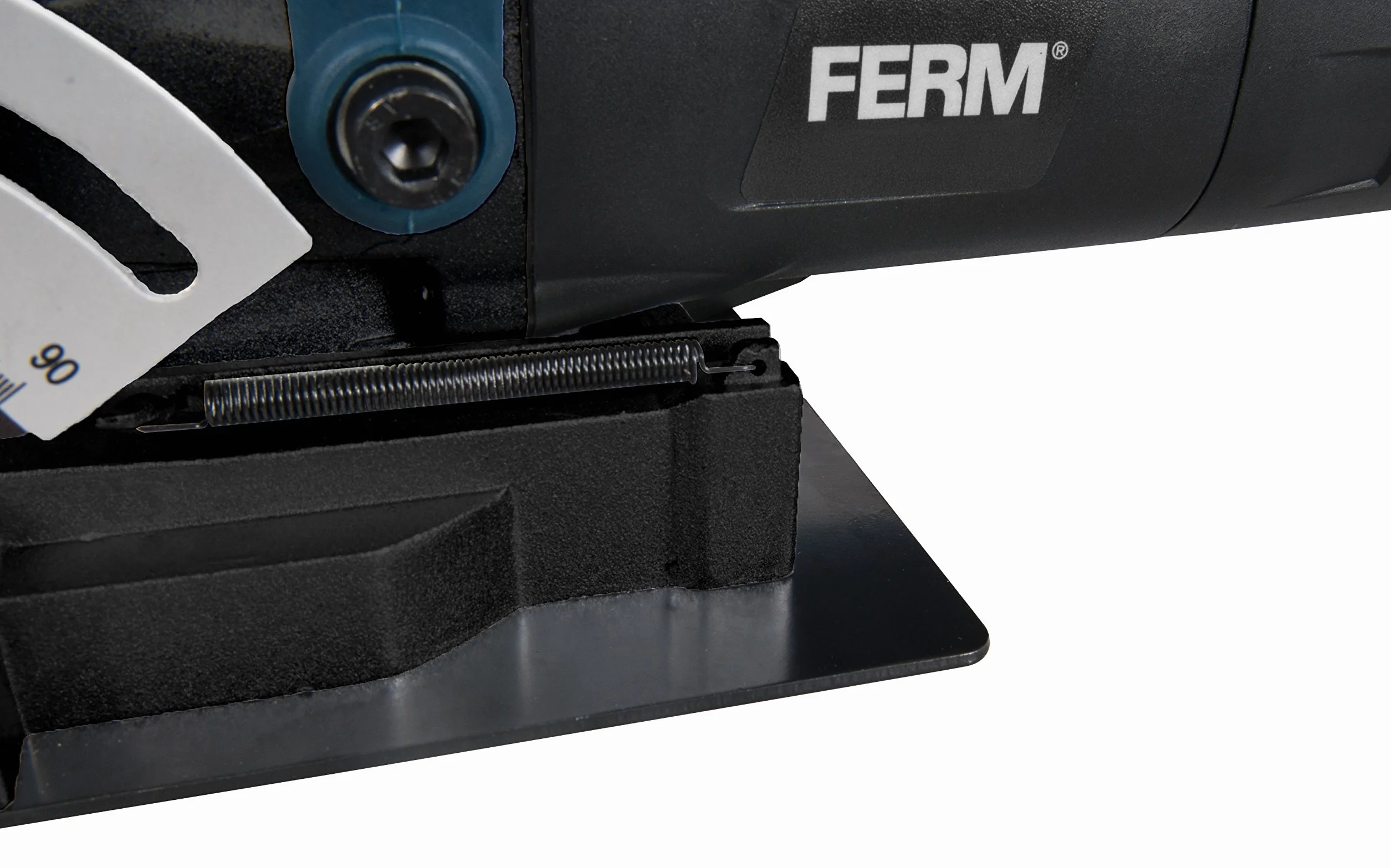 FERM BJM1009 Flachdübelfräse 900W - Mit 50 Lamellendeubel (Größe 20), Sägeblatt und Staubfangsack in einem Robusten Aufbewahrungskoffer