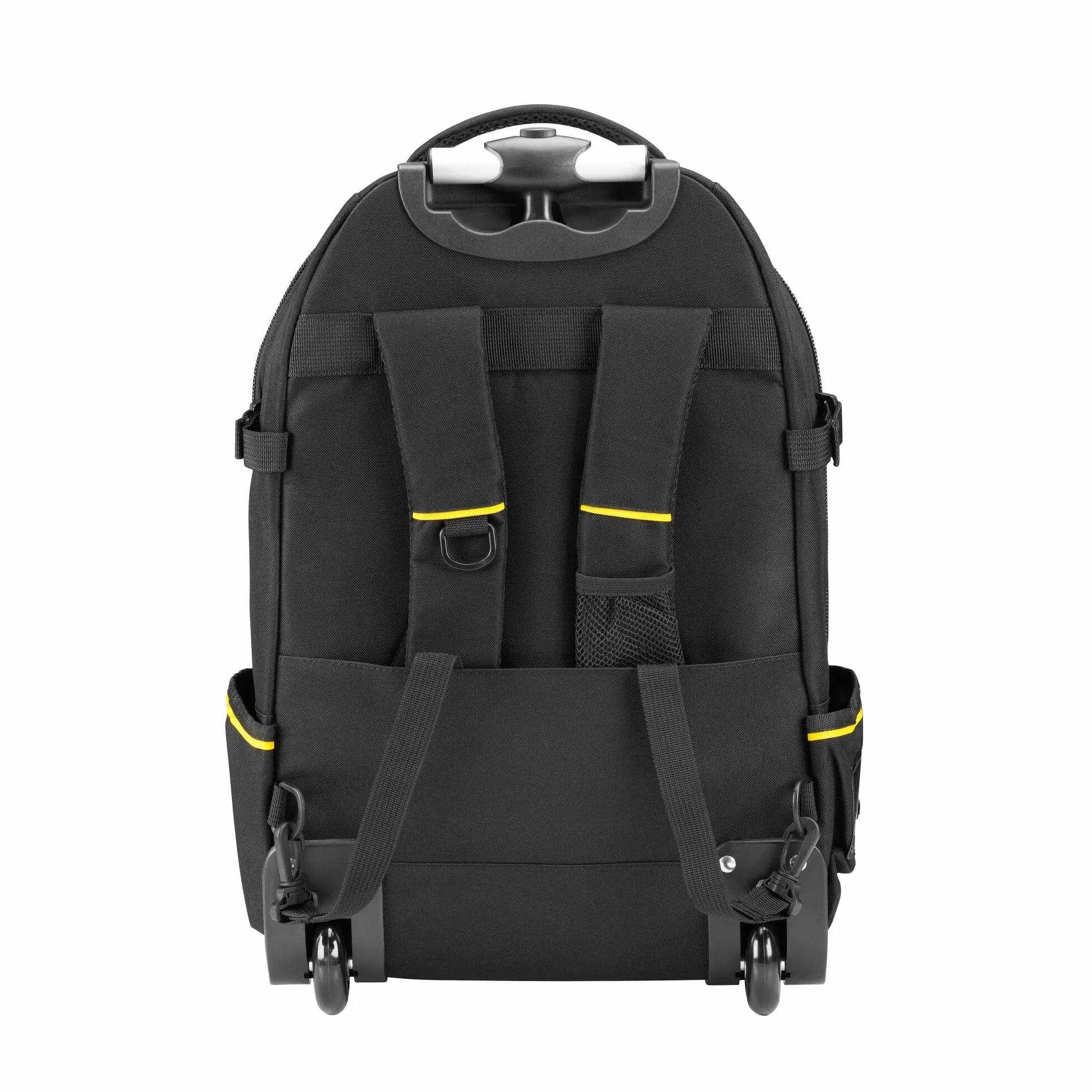 Stanley - FatMax Arbeitsrucksack Werkzeugrucksack mit wasserdichtem Kunststoffboden, atmungsaktive Polsterung, stabiler Teleskopgriff, robustes 600 Denier Nylon, 36 x 23 x 54 cm, Schwarz, 1-79-215