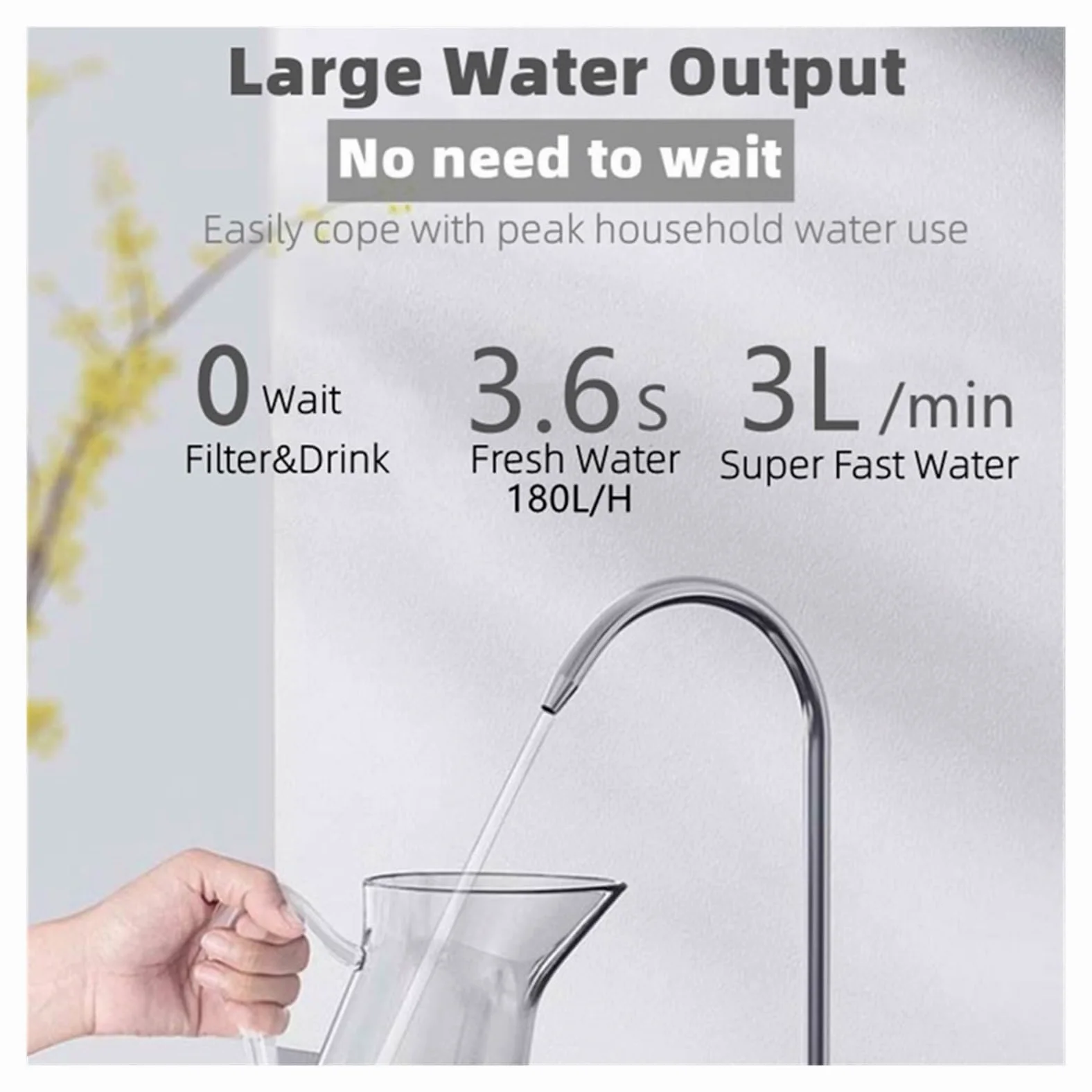 Wasser Filtersystem Trinkwasser, 5-Stufen-Wasserreiniger, Haushaltsdirekttrink-Küchen-Leitungswasserfilter, Sechs-Ultrafiltrations-Wasseraufbereitungs-Heimsystem(Filter element)