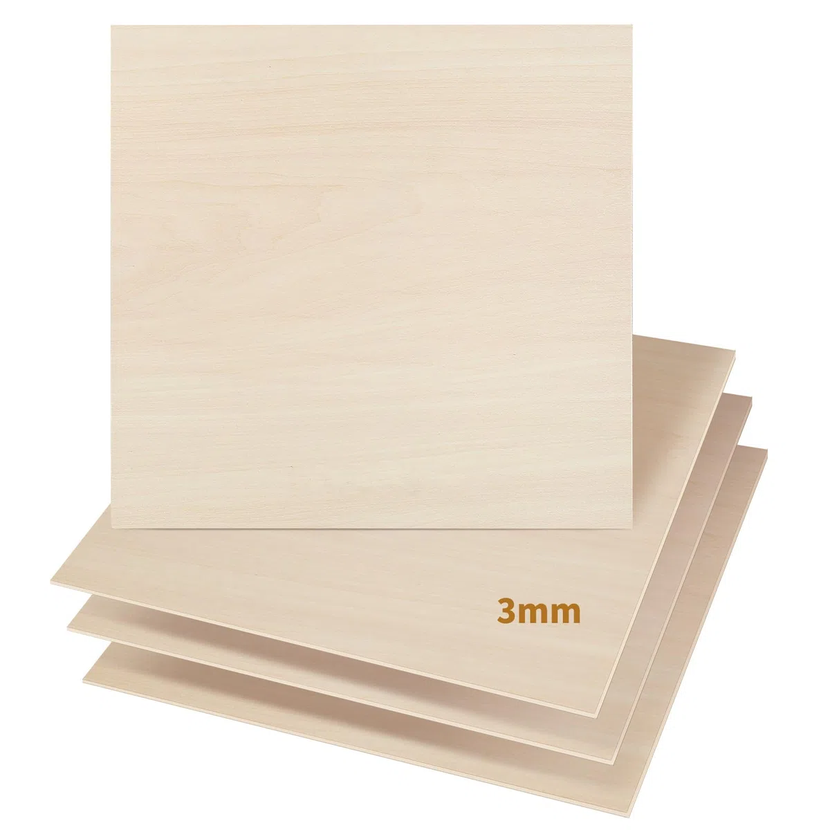 25 Stück 3mm Sperrholz Linde Blatt 300x300x3mm Handwerk Sperrholz für Laserschneiden Lasergravur Holz Brennen Bau Modell, 3mm Bass Holz Blatt 1/8" x11.8 "x 11.8"