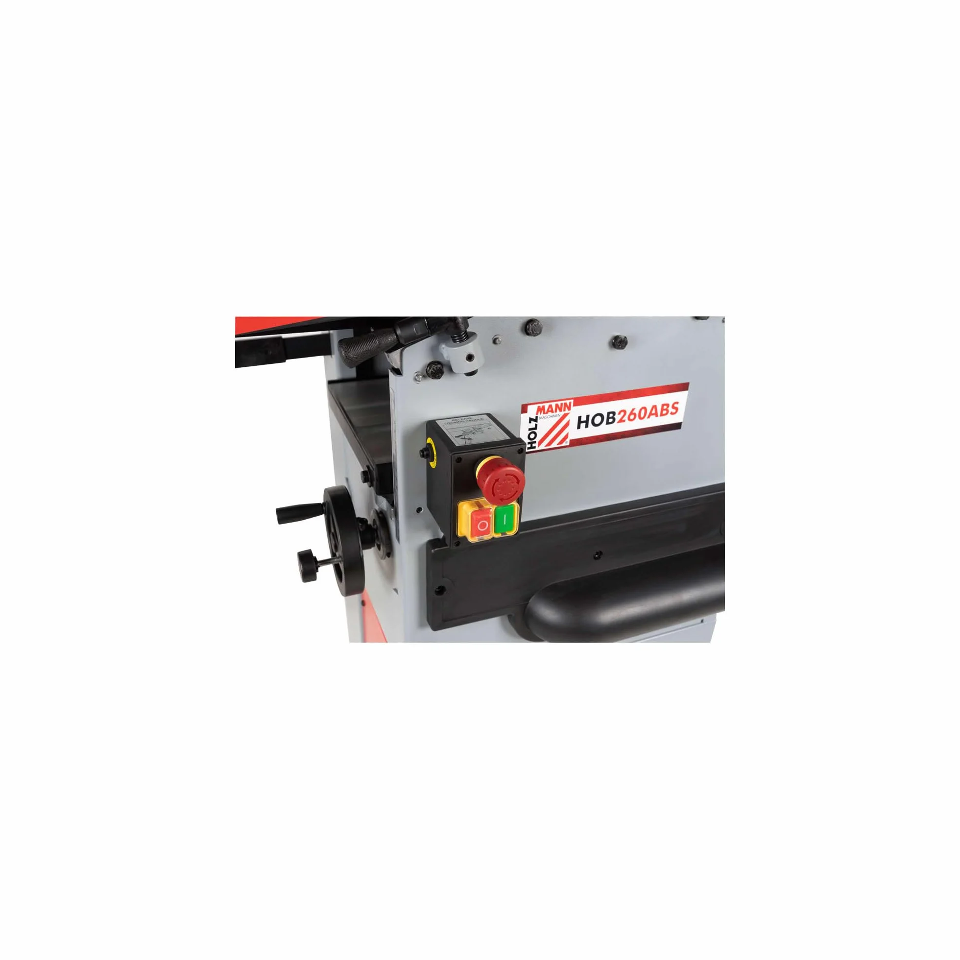 Holzmann HOB260ABS Abricht-Dickenhobelmaschine - 230V mit integriertem Staubsauger, Aluminium-Gusseisen, Industriell, Hobelmaschine mit integrierter Absaugung, Holzwerkzeugmaschine